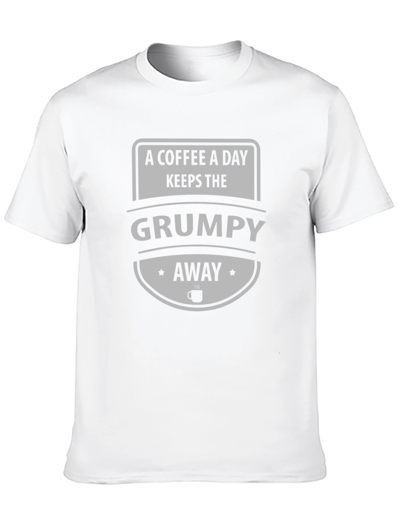 Black Coffee A Day Keeps The Grumpy Away Tee view 10