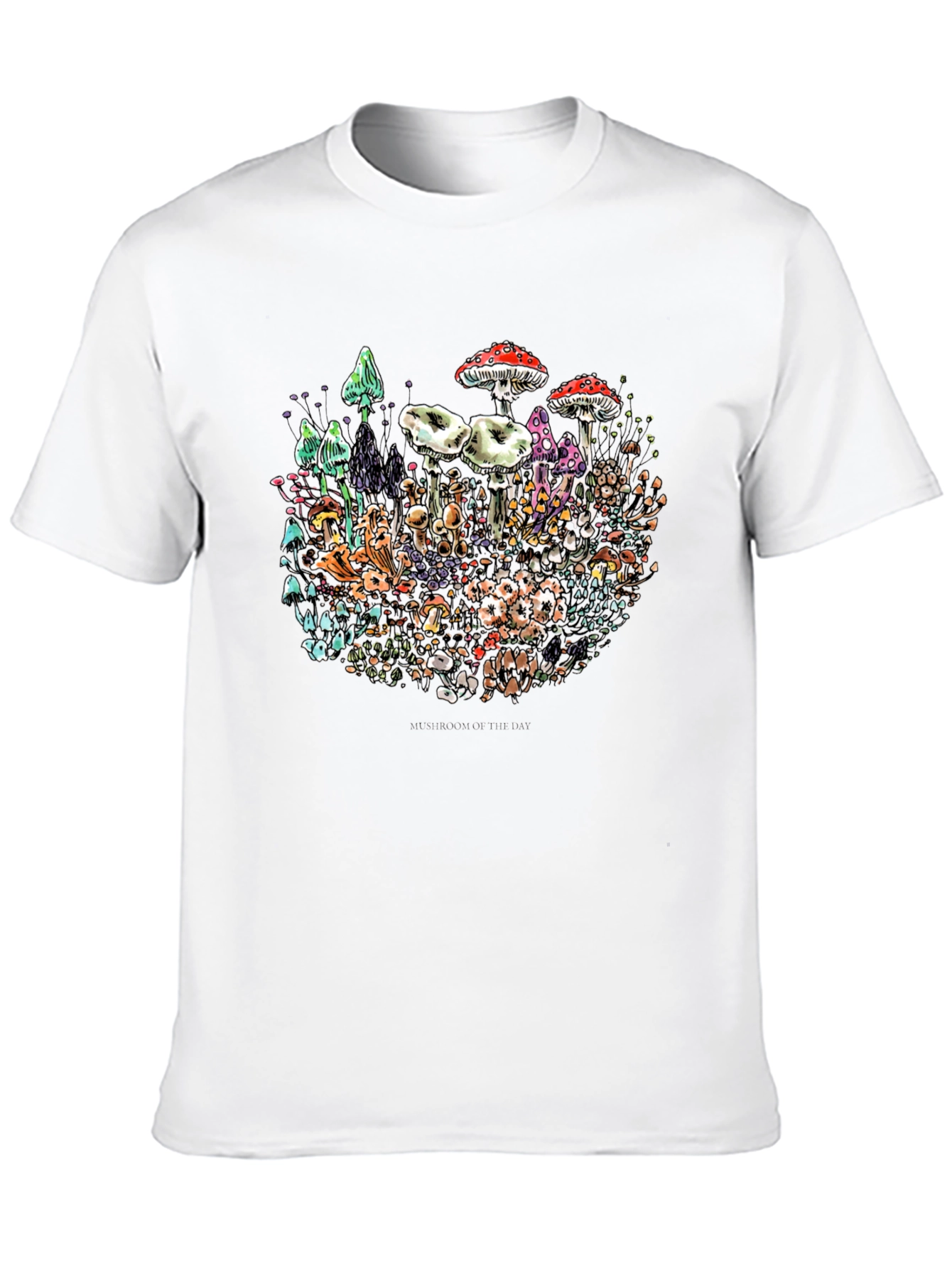 Black Mushroom Graphic T-Shirt view 10