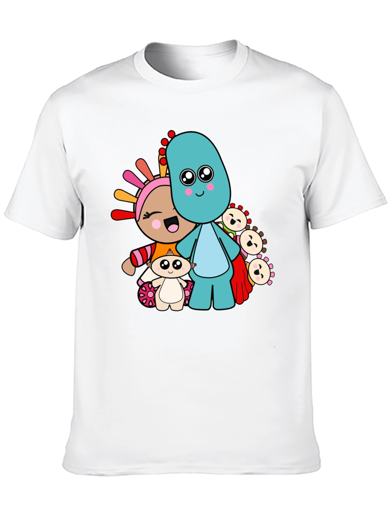 Black In the Night Garden Cartoon Character Black T-Shirt view 10