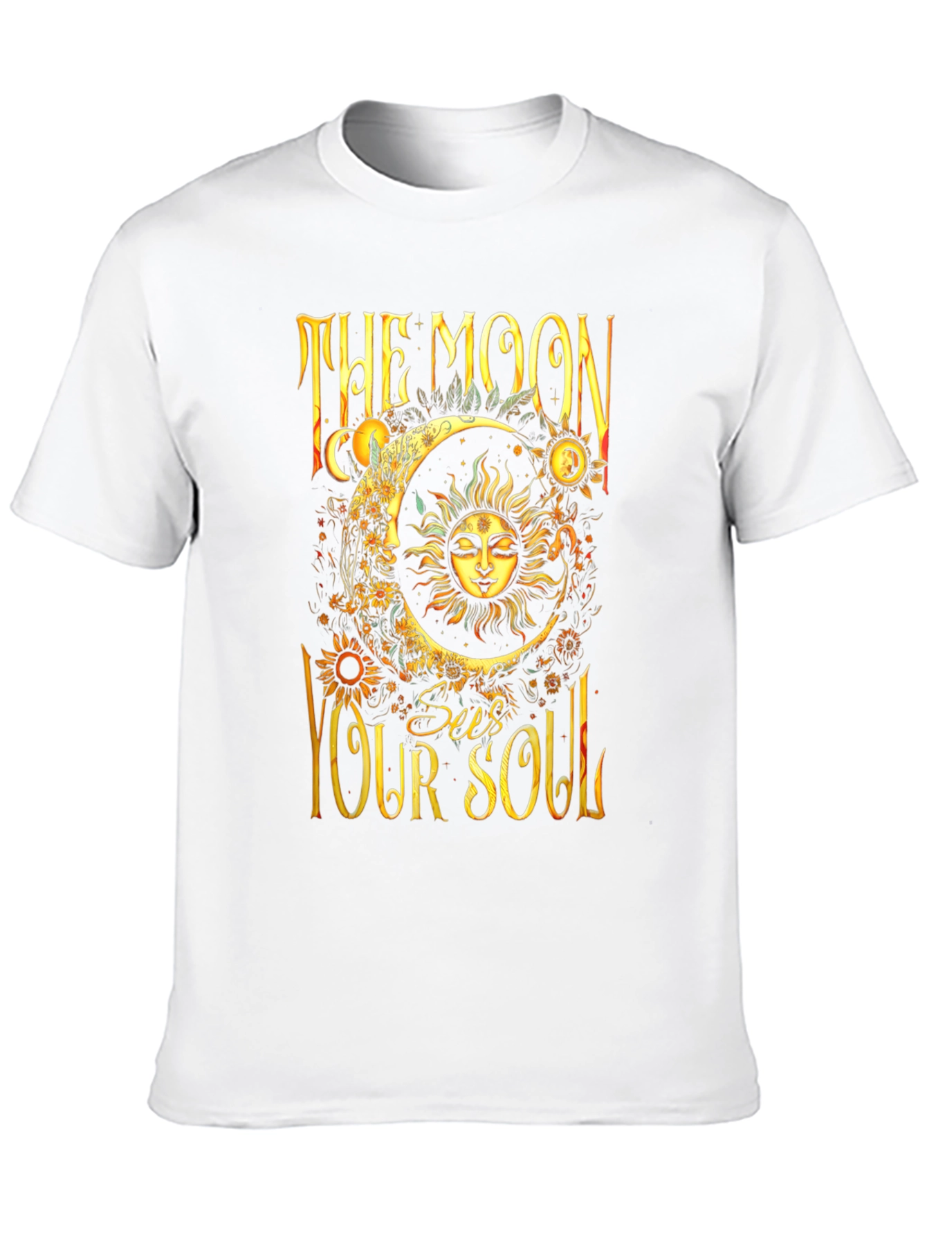 Black The Moon Sees Your Soul Graphic Tee view 10