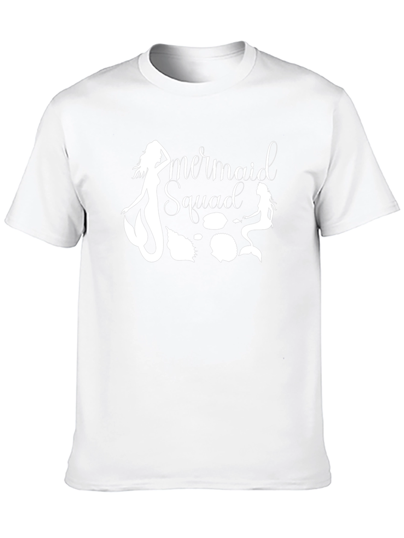 Mermaid Squad Graphic Tee - Black Cotton T-Shirt - 10