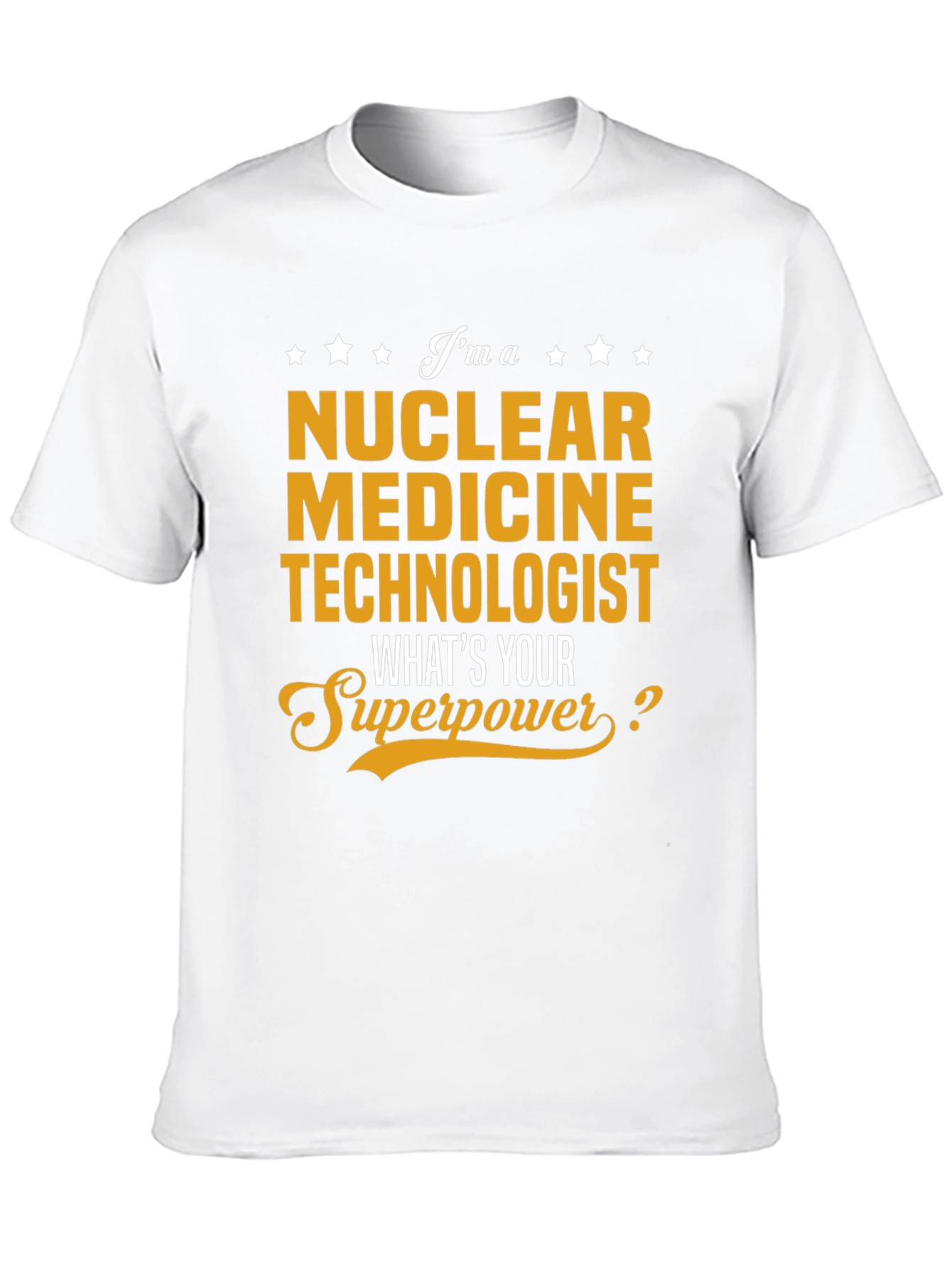 Black Nuclear Medicine Technologist T-Shirt - Superpower Design view 10