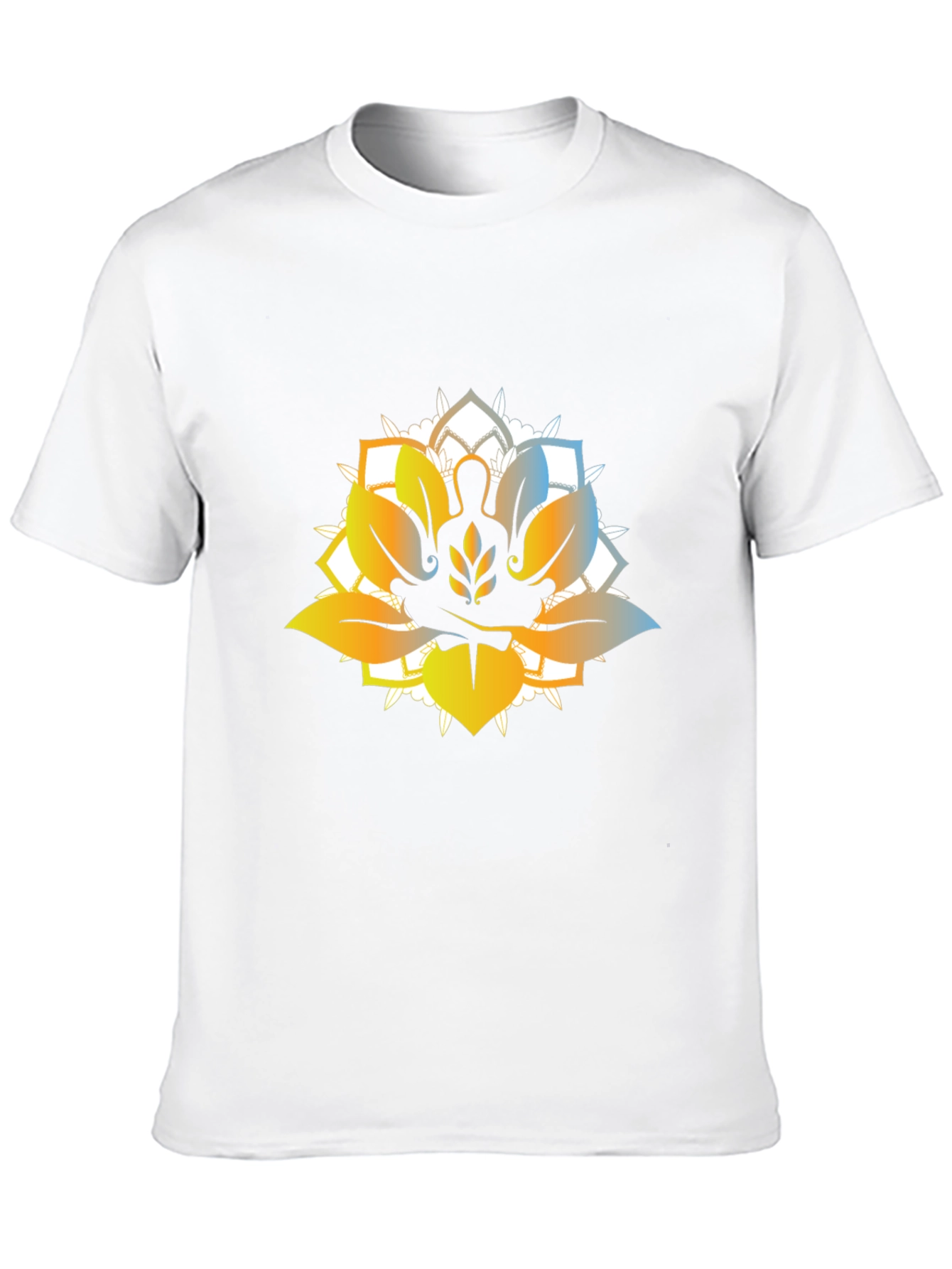 Black Lotus Meditation Graphic T-Shirt - Black view 10