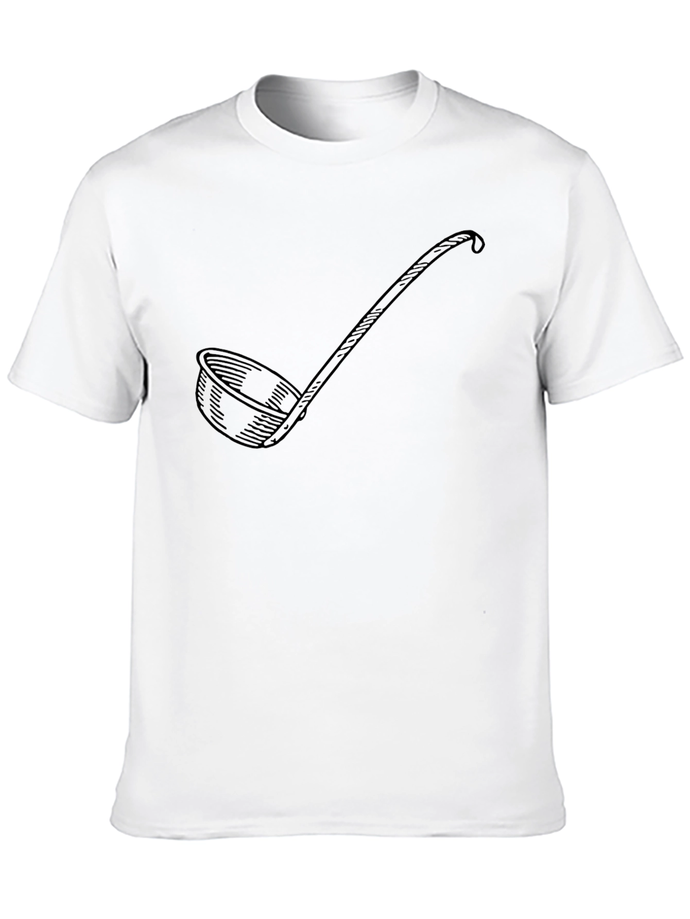 Black Soup Ladle Graphic Black T-Shirt - Funny Kitchen Gift view 10