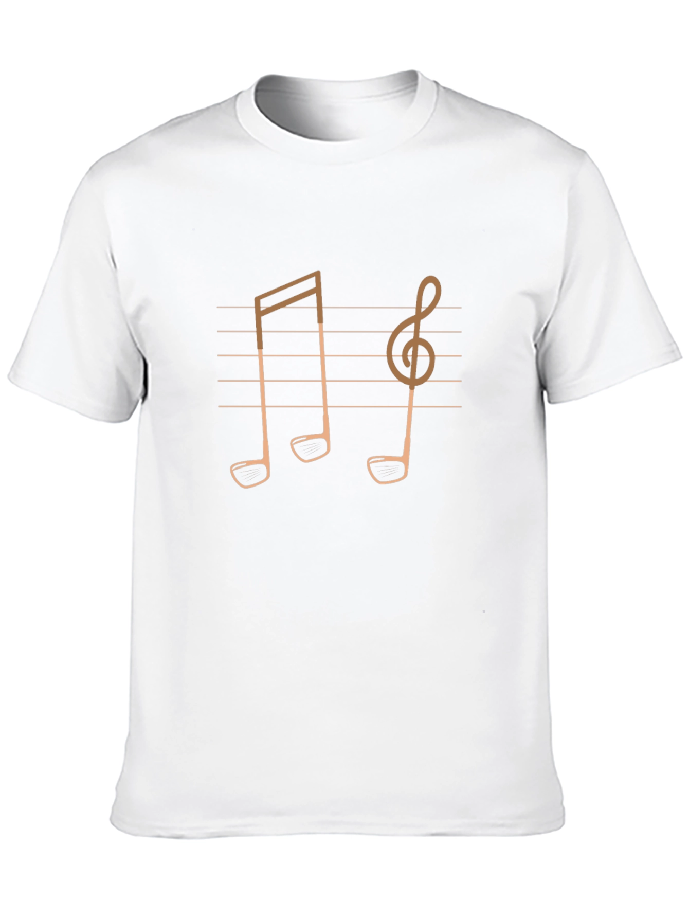 Black Musical Golf Tee T-Shirt - Unique Design! view 10