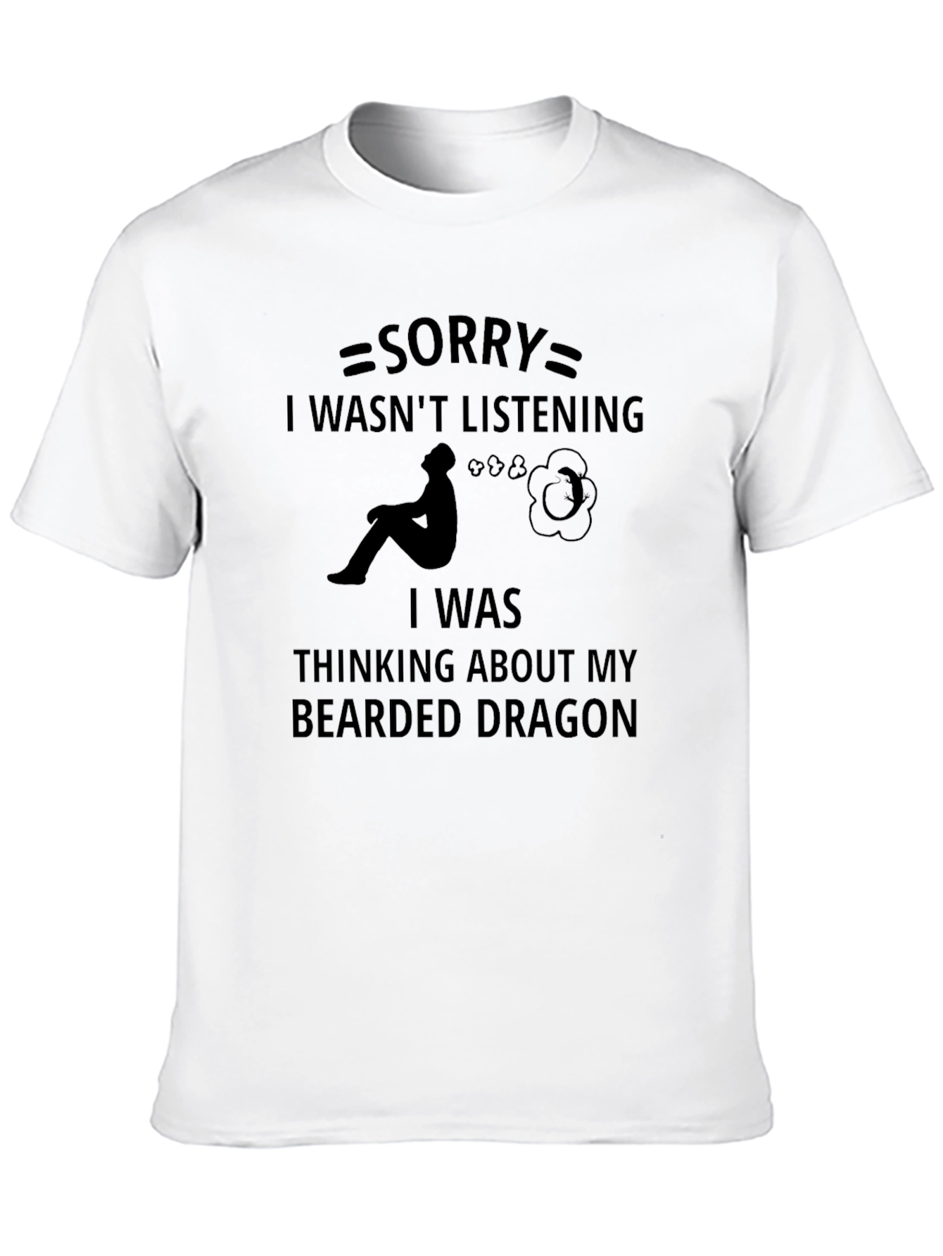 Black Bearded Dragon Lover T-Shirt Funny Novelty Tee view 10
