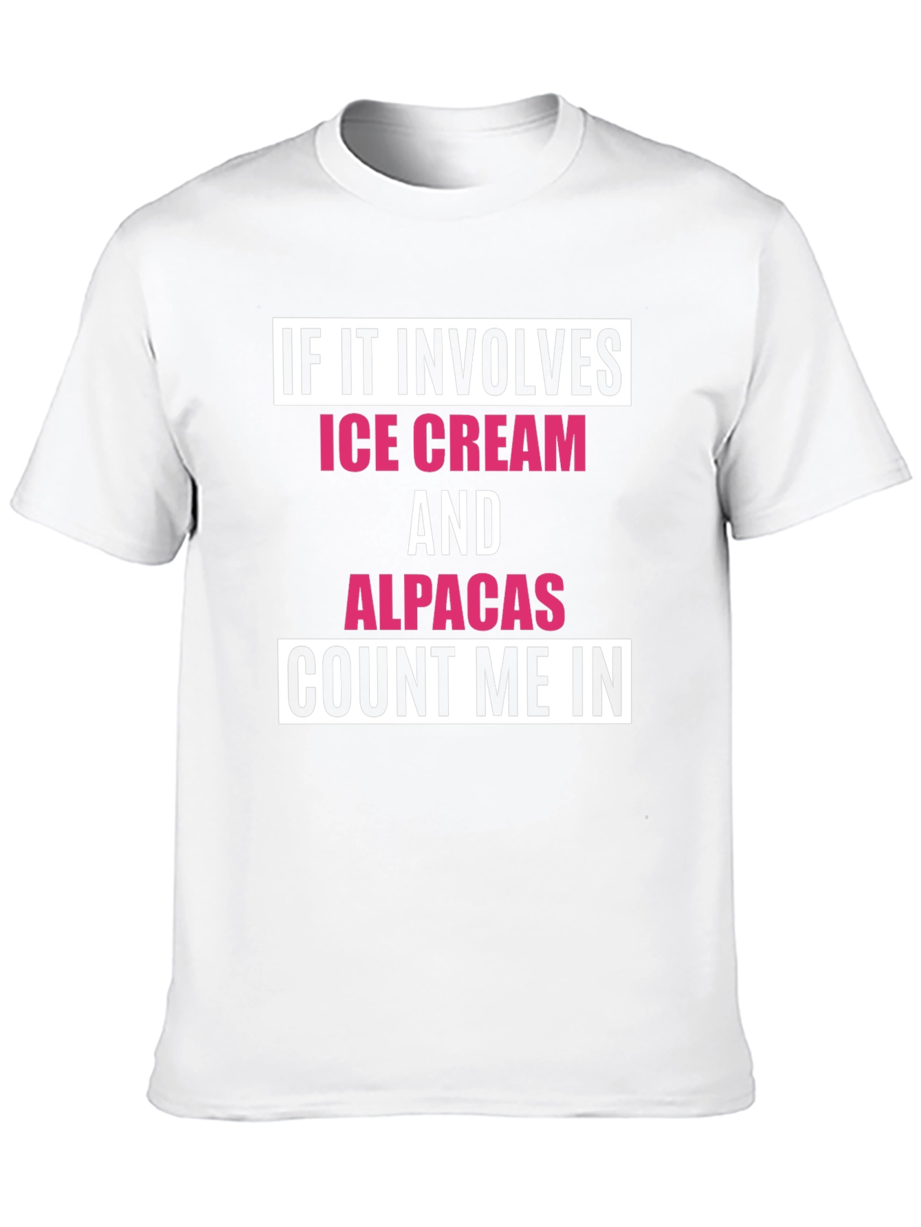 Black Ice Cream & Alpacas T-Shirt - Count Me In view 10
