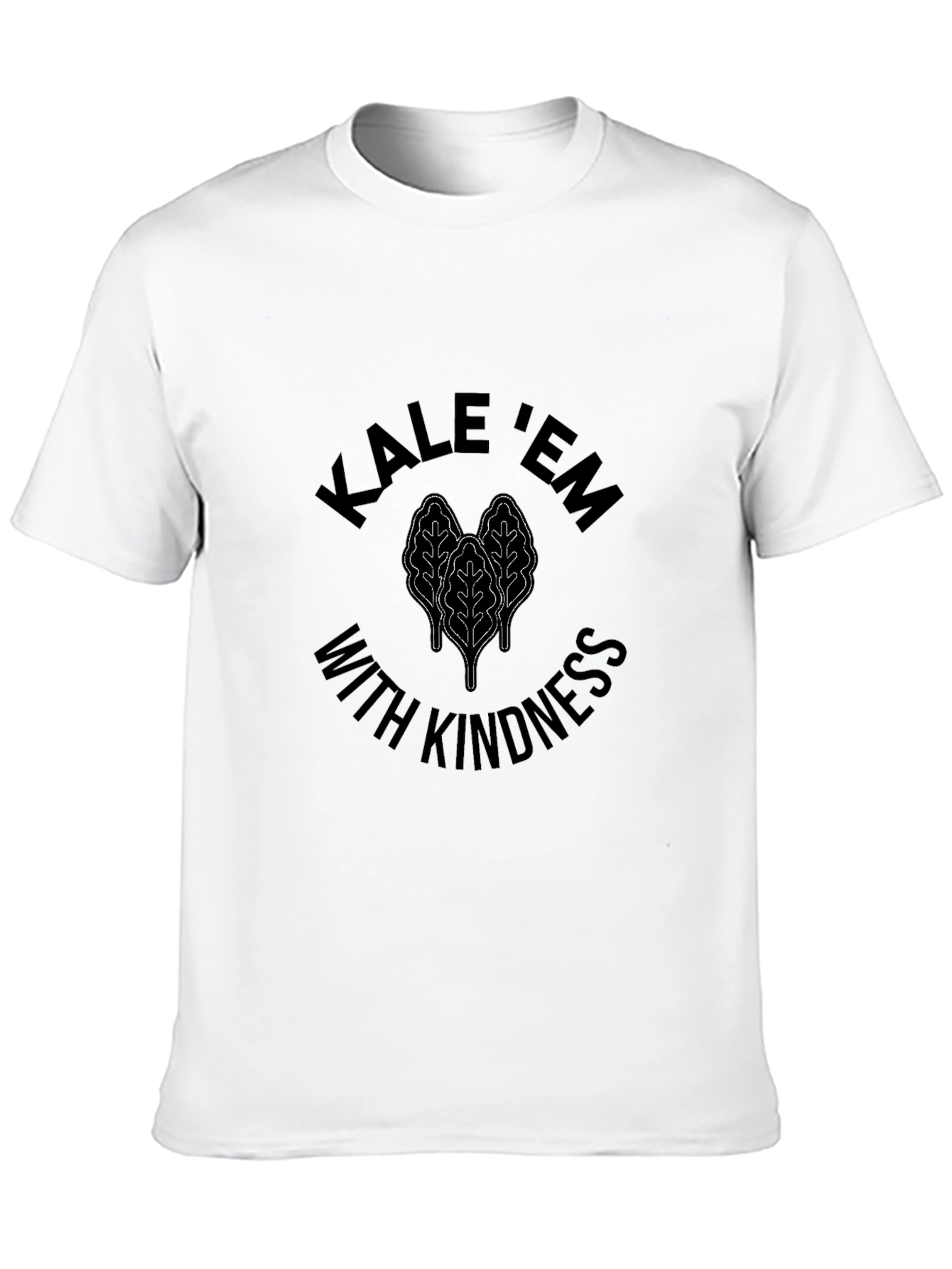 Black Kale 'Em With Kindness Black T-Shirt view 10