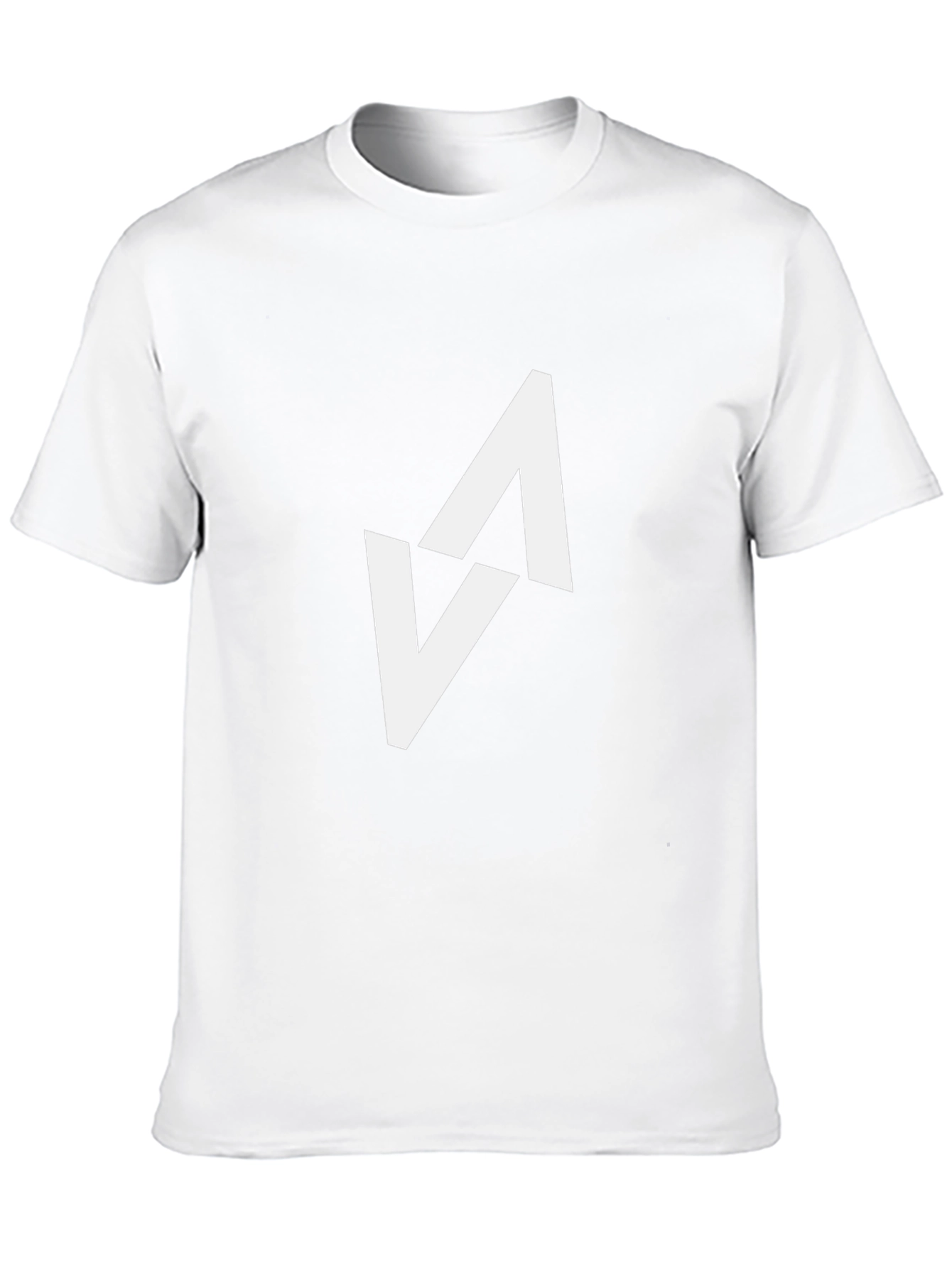 Modern Black T-Shirt with Abstract White Arrow Design - 10