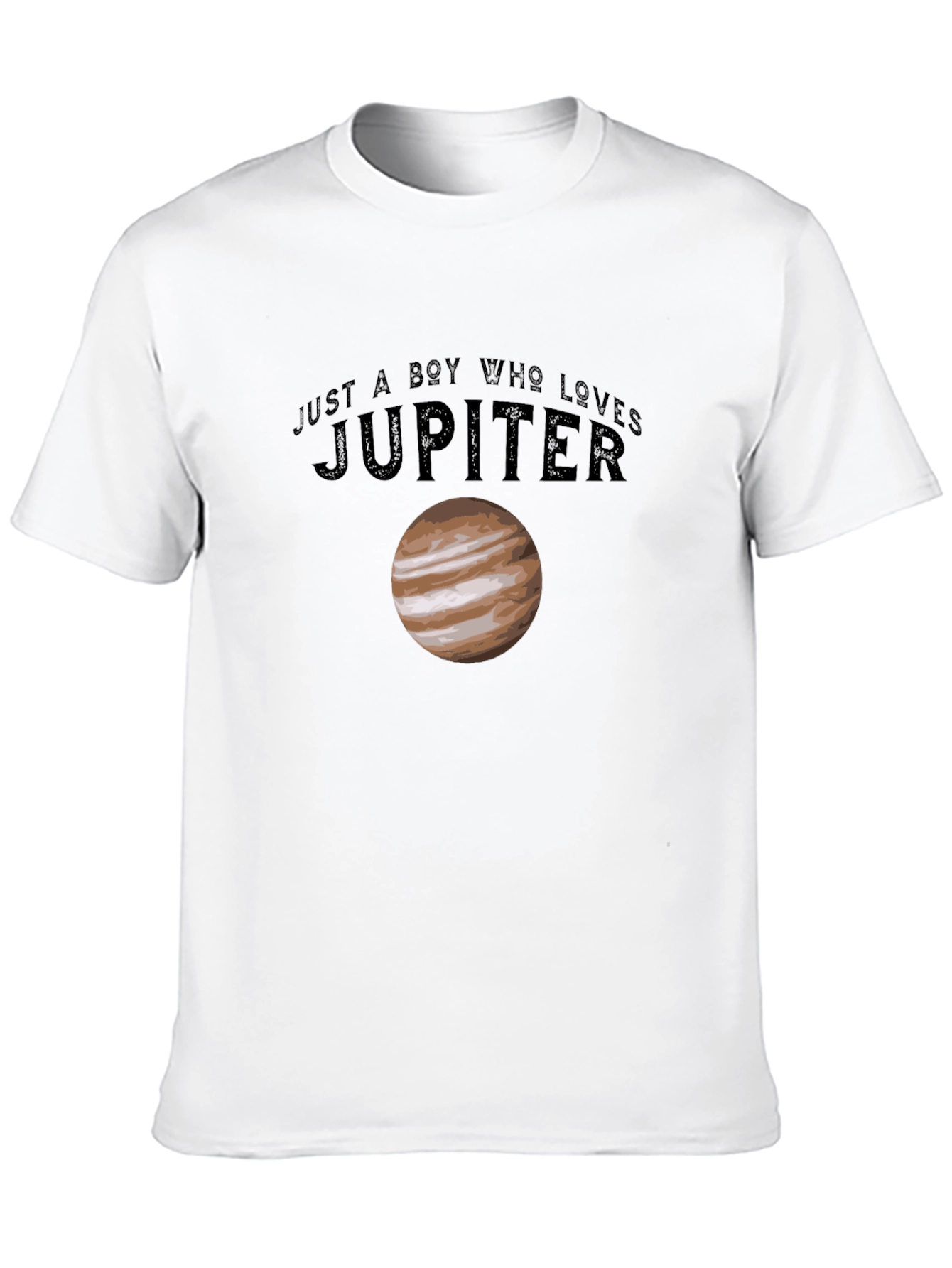 Black Just a Boy Who Loves Jupiter T-Shirt view 10