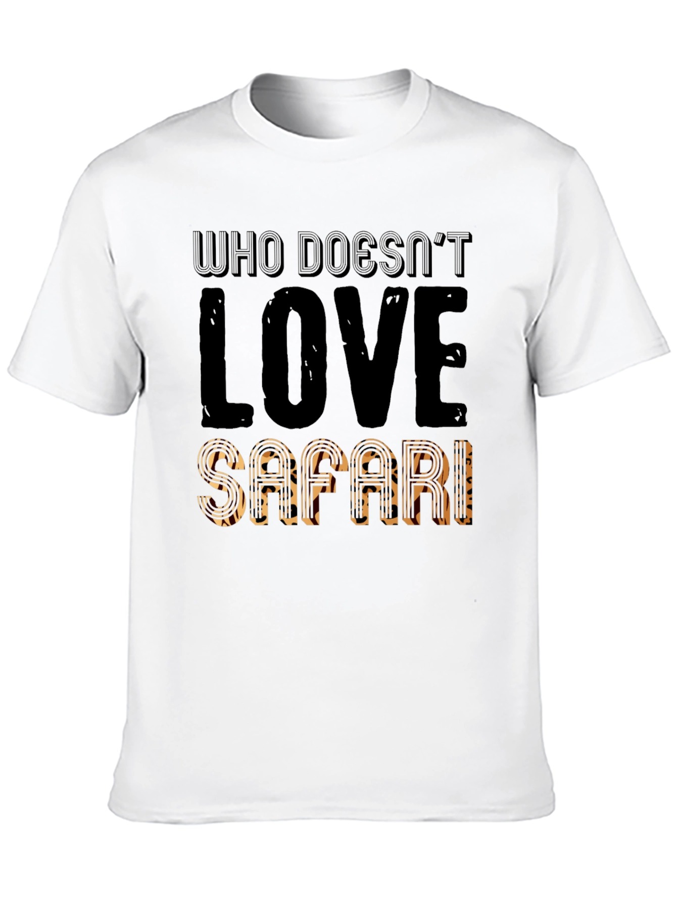 Black Safari Lover Black Graphic T-Shirt view 10