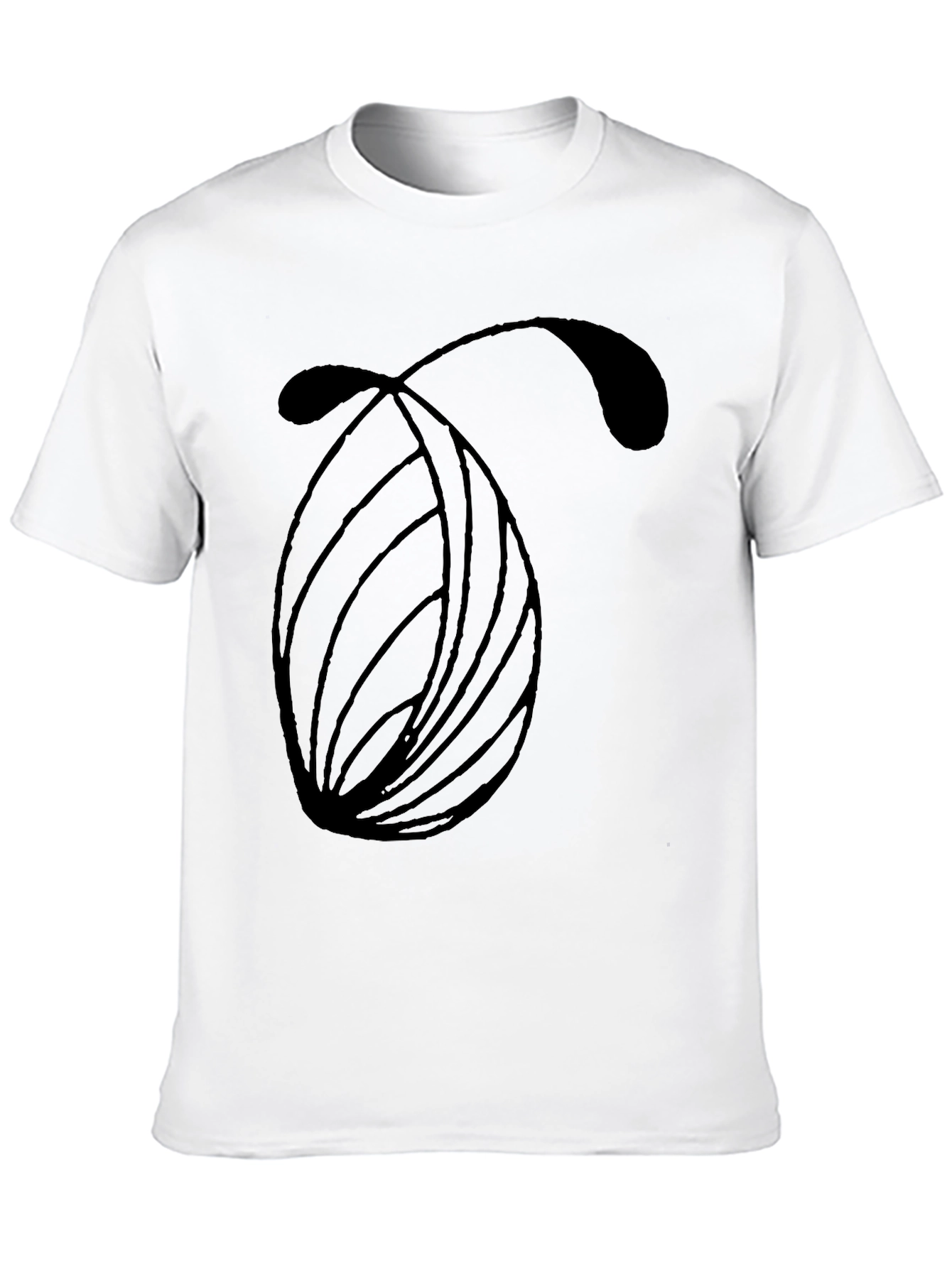 Modern Abstract Graphic Black T-Shirt - 10