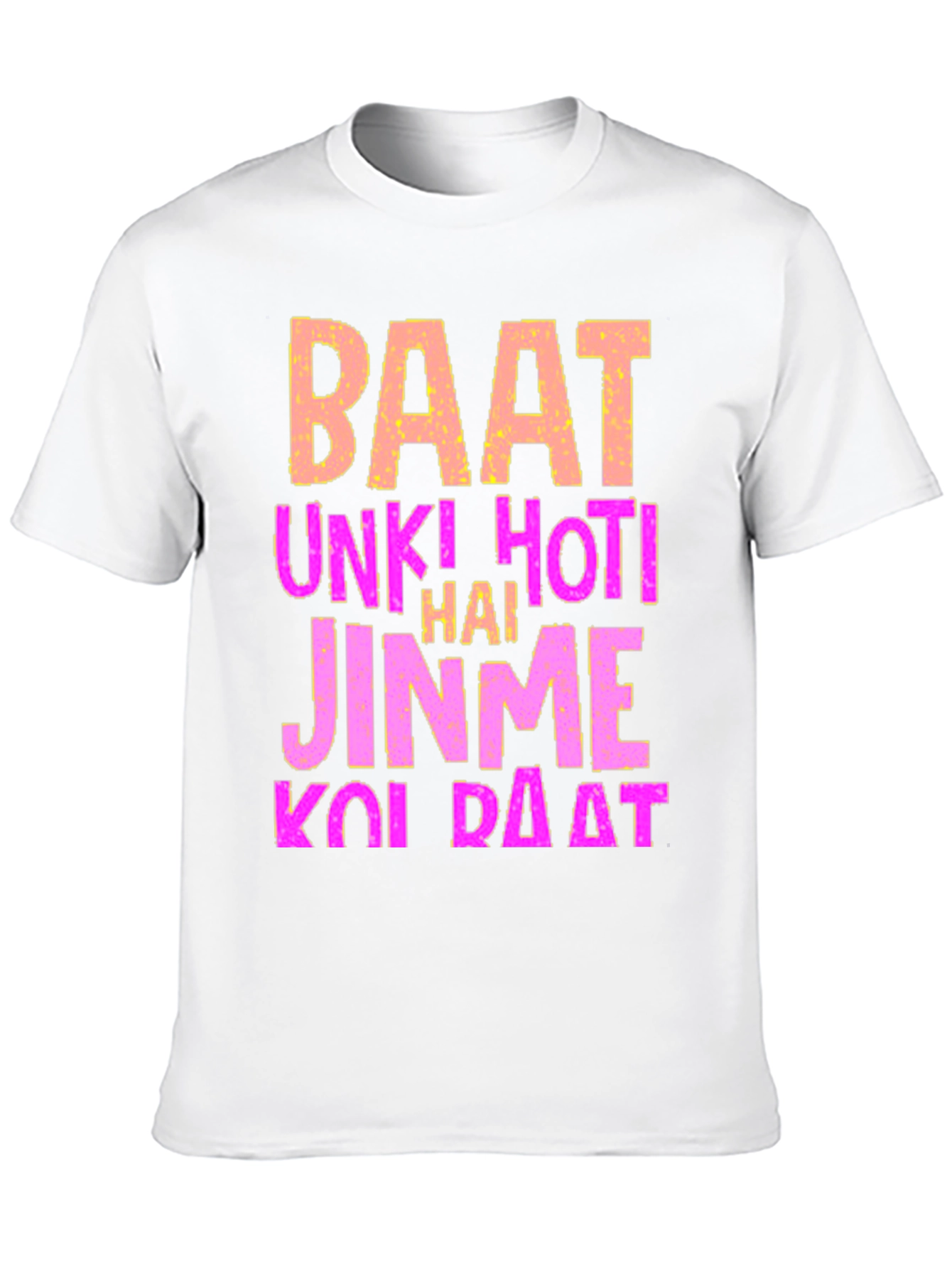 Black Statement T-Shirt - Baat Unki Hoti Hai view 10
