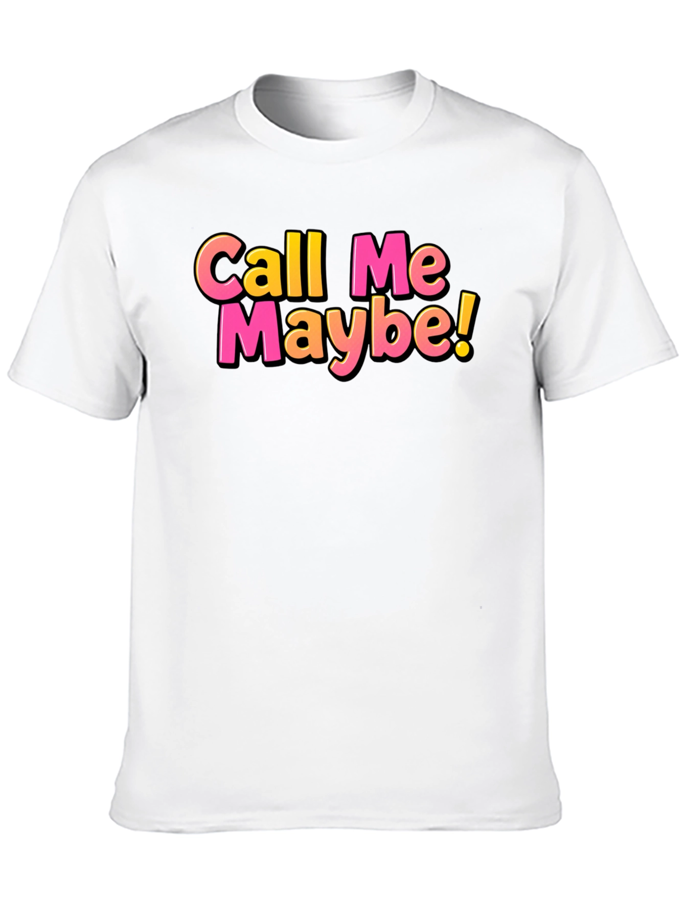 Black Call Me Maybe Black T-Shirt view 10