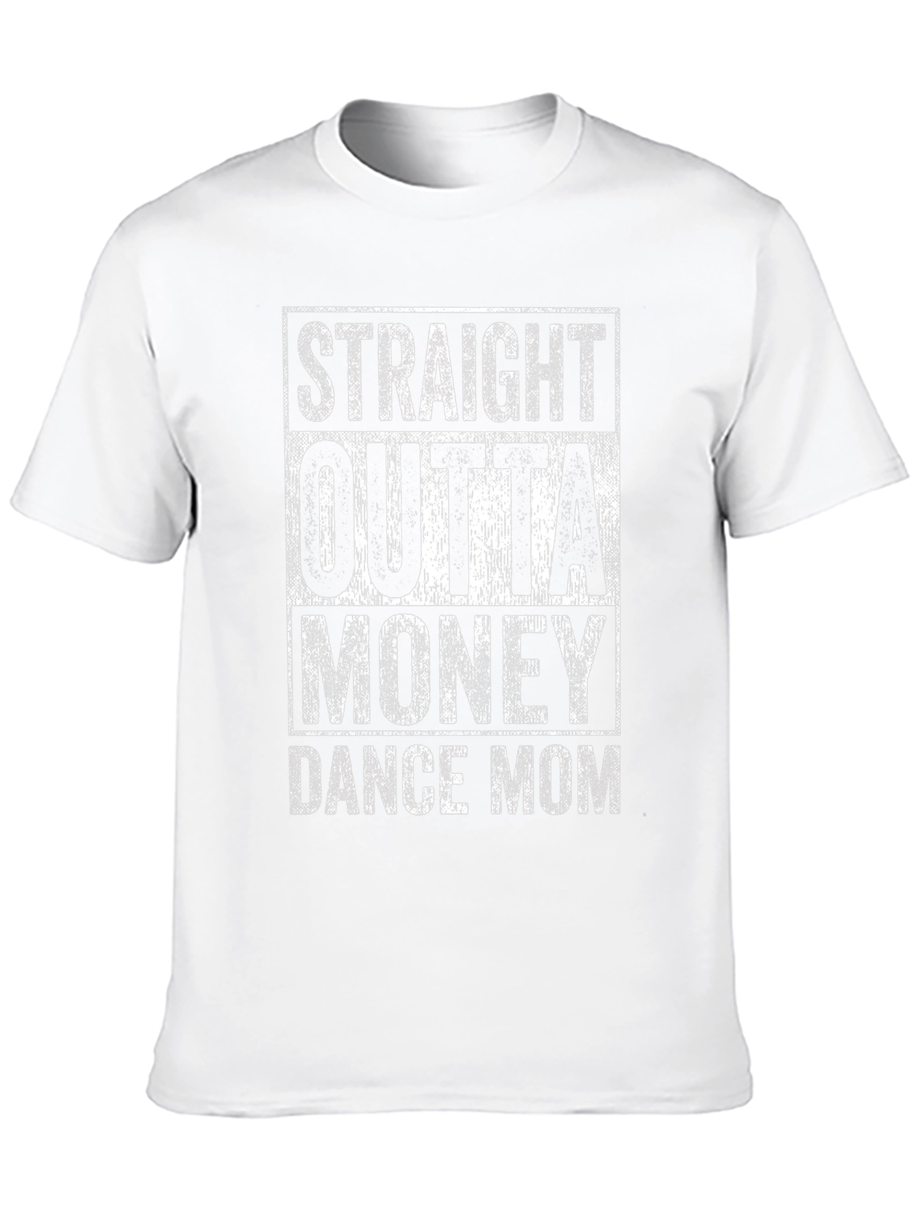 Black Straight Outta Money Dance Mom Graphic T-Shirt view 10