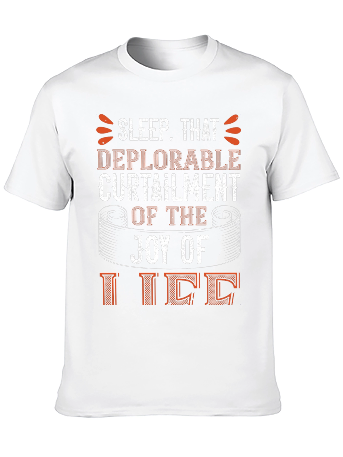 Black Sleep Deprivation Humor T-Shirt view 10