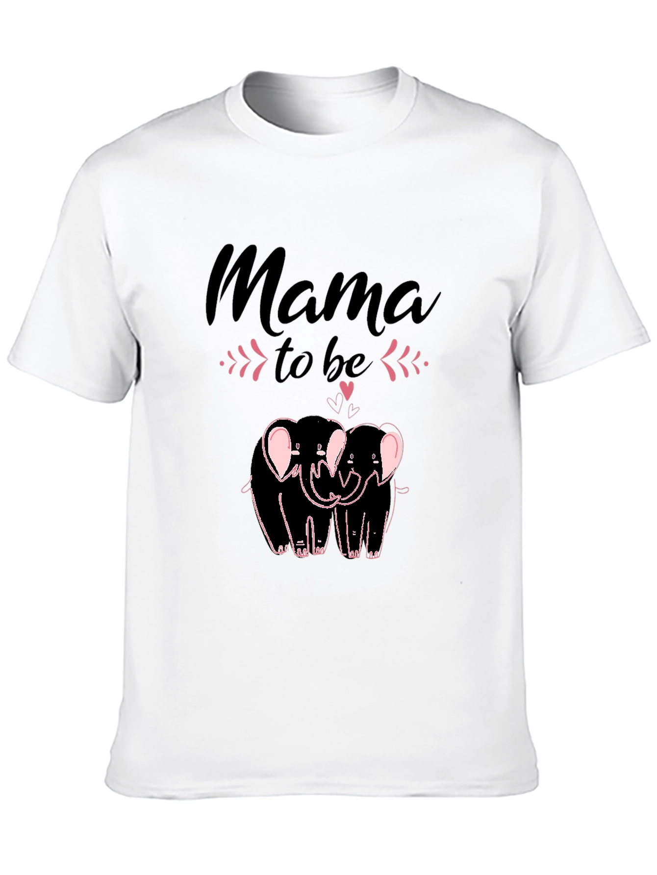 Mama To Be Elephant Graphic Tee - Black - 10