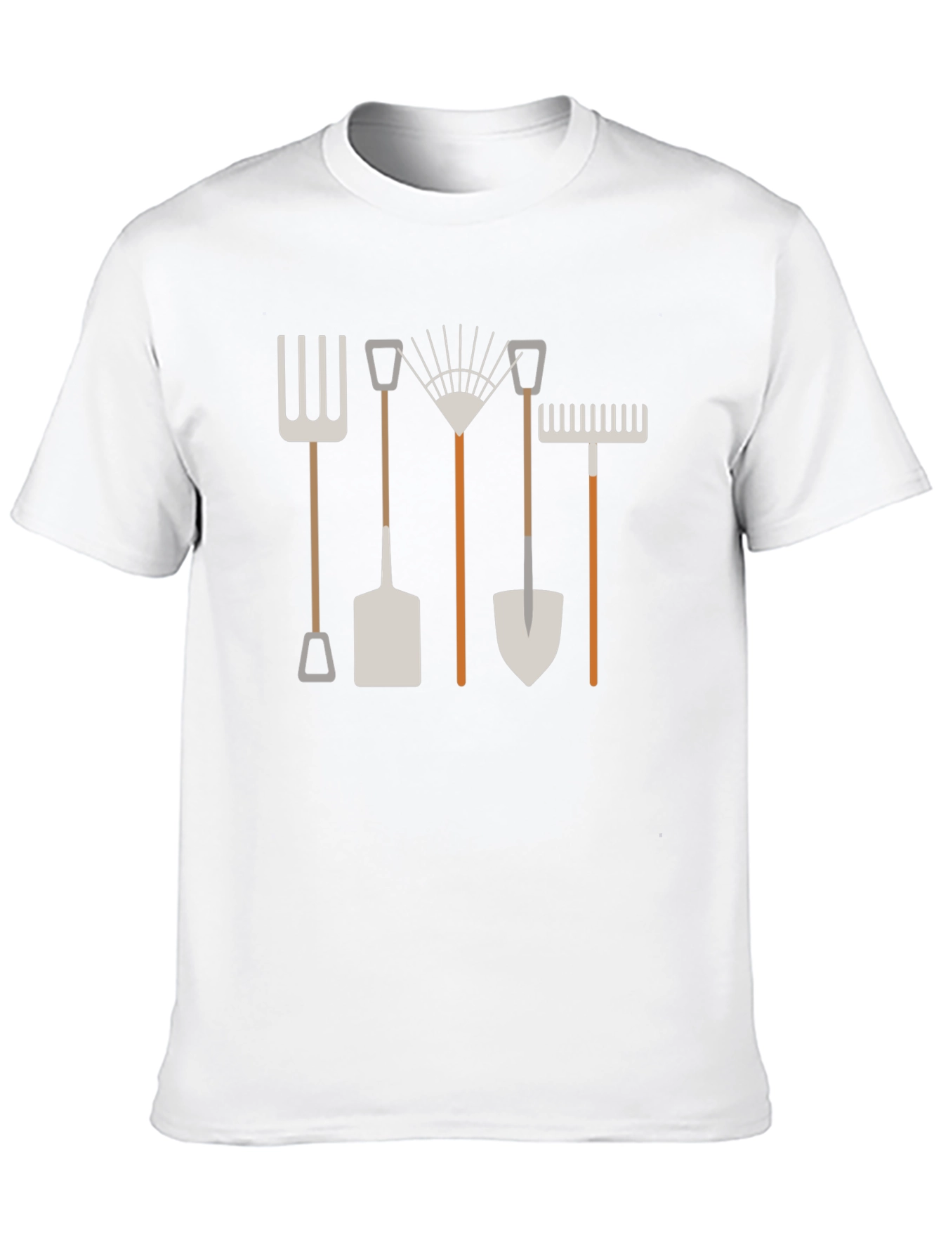 Black Gardening Tools Graphic T-Shirt - Black view 10