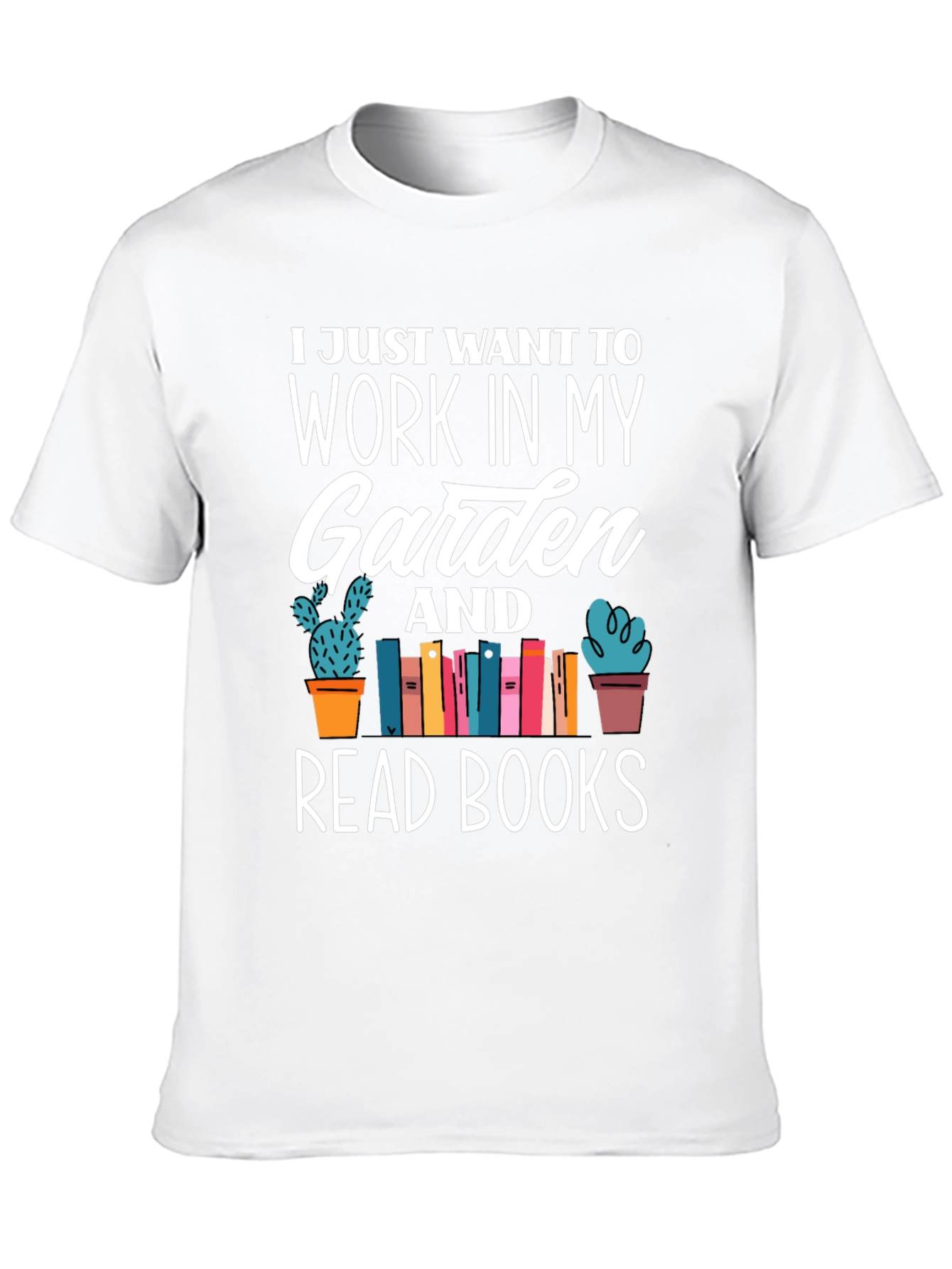 Black Gardening & Reading T-Shirt - Work In My Garden view 10