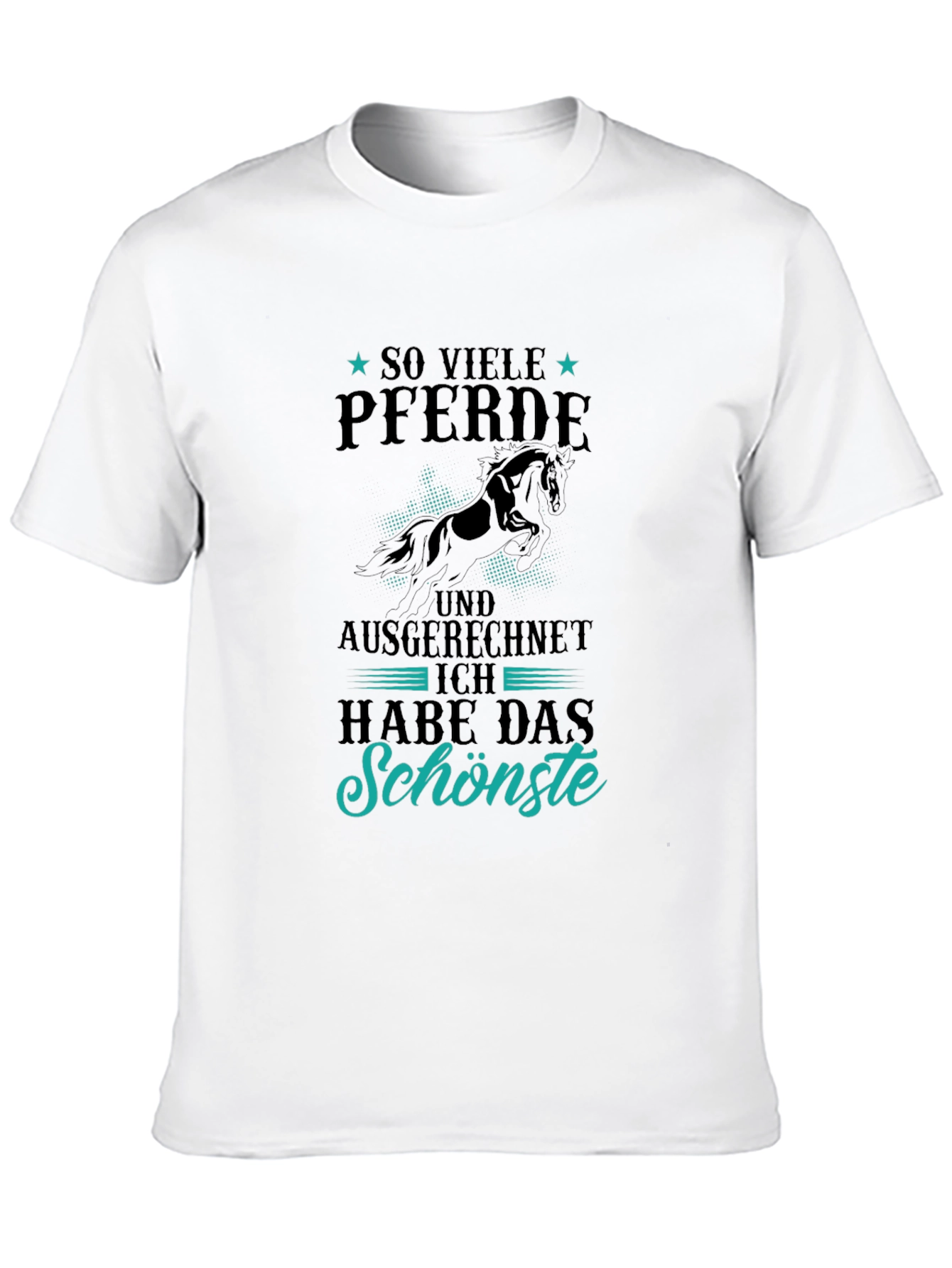 Black Horse Lover T-Shirt: So Viele Pferde, Schönste view 10