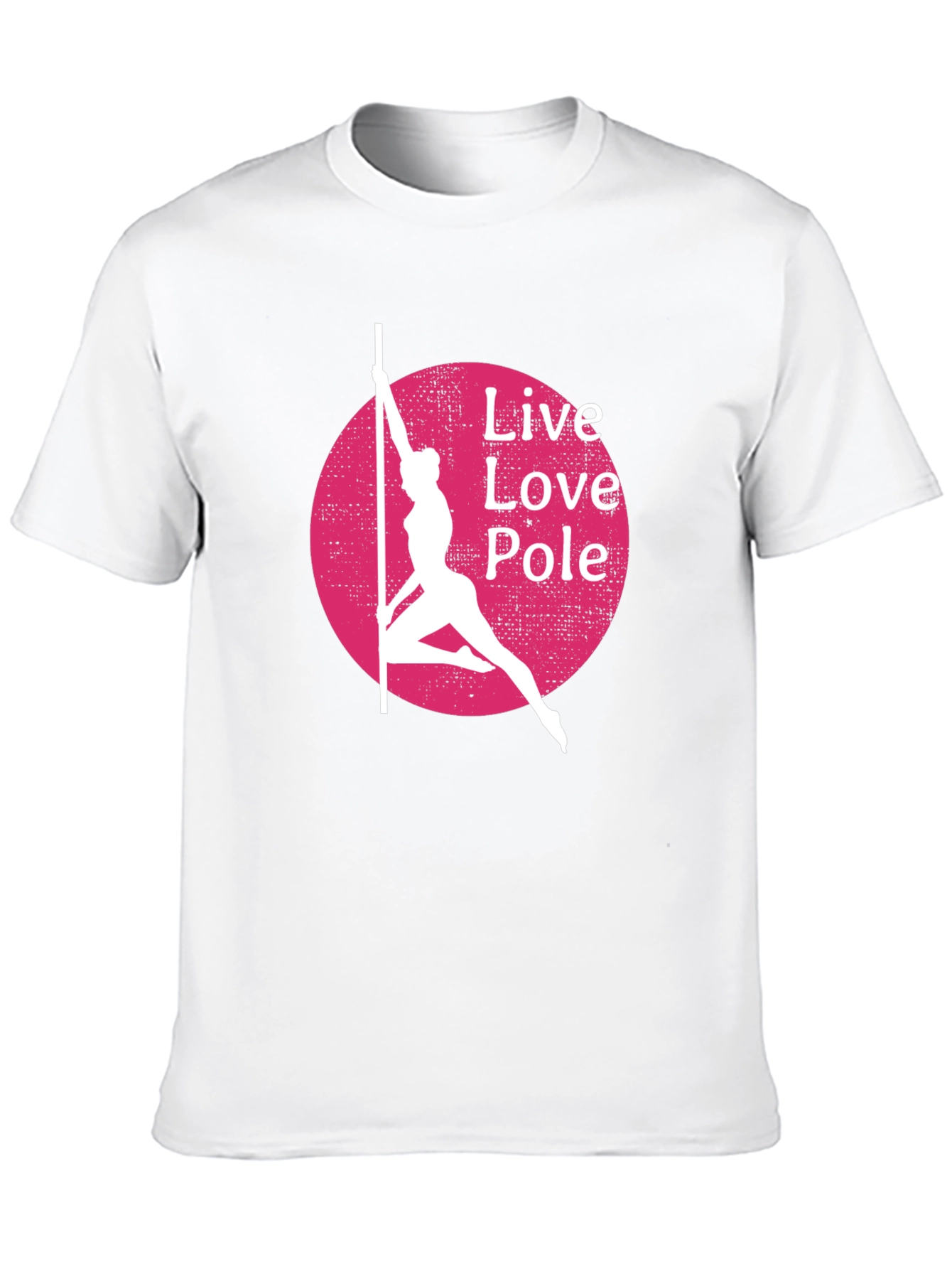 Black Live Love Pole T-Shirt - Black Cotton Blend view 10