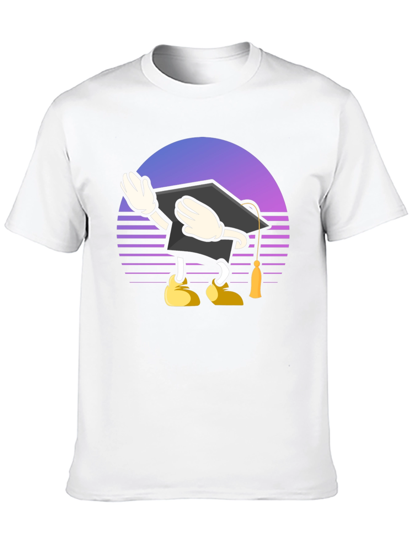 Black Graduation Dabbing T-Shirt - Retro Style view 10