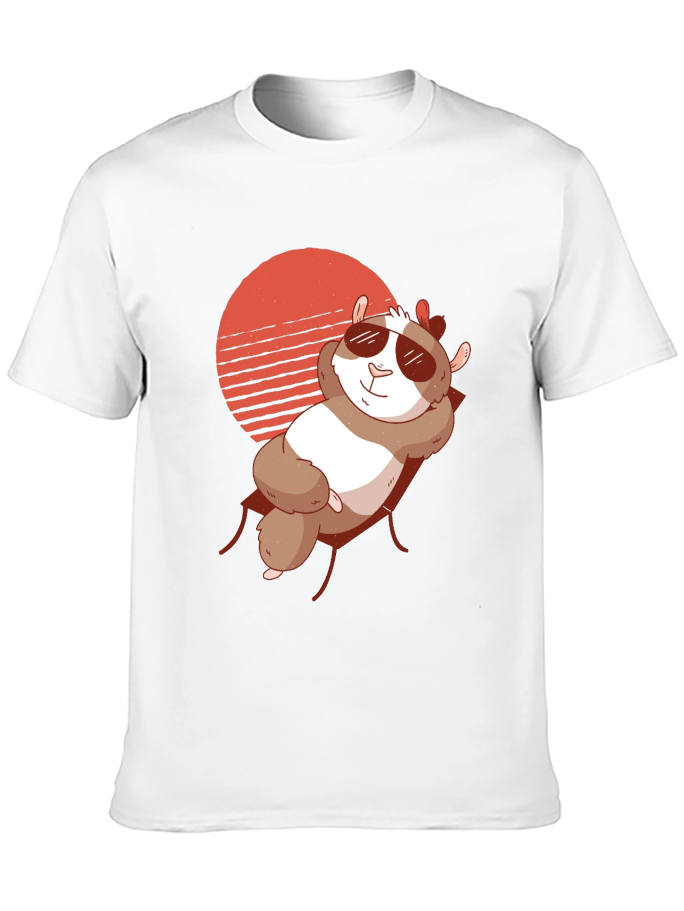 Black Relaxed Hamster T-Shirt - Chill Summer Vibes view 10