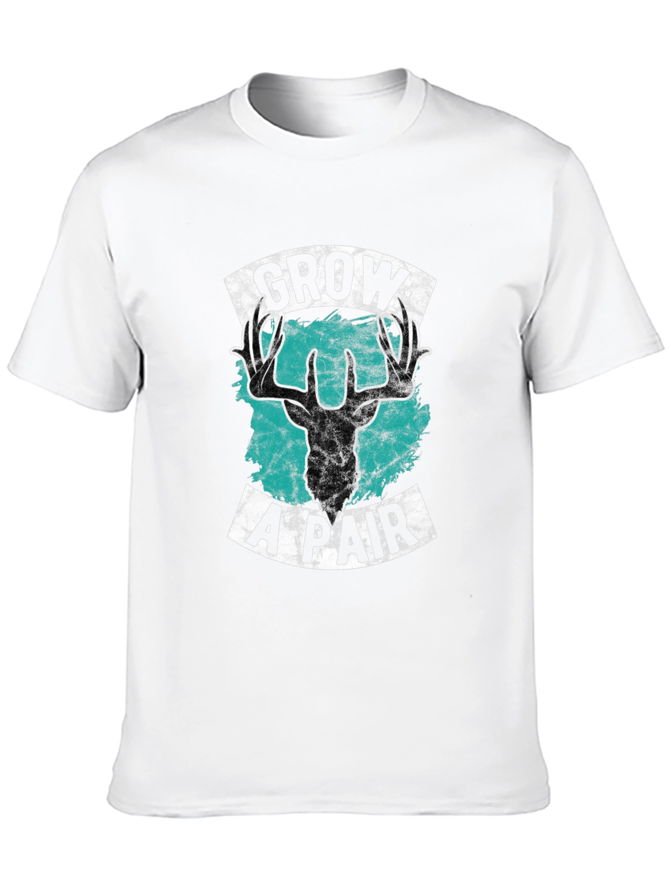 Black Grow A Pair Deer Graphic Tee - Bold Statement Shirt view 10