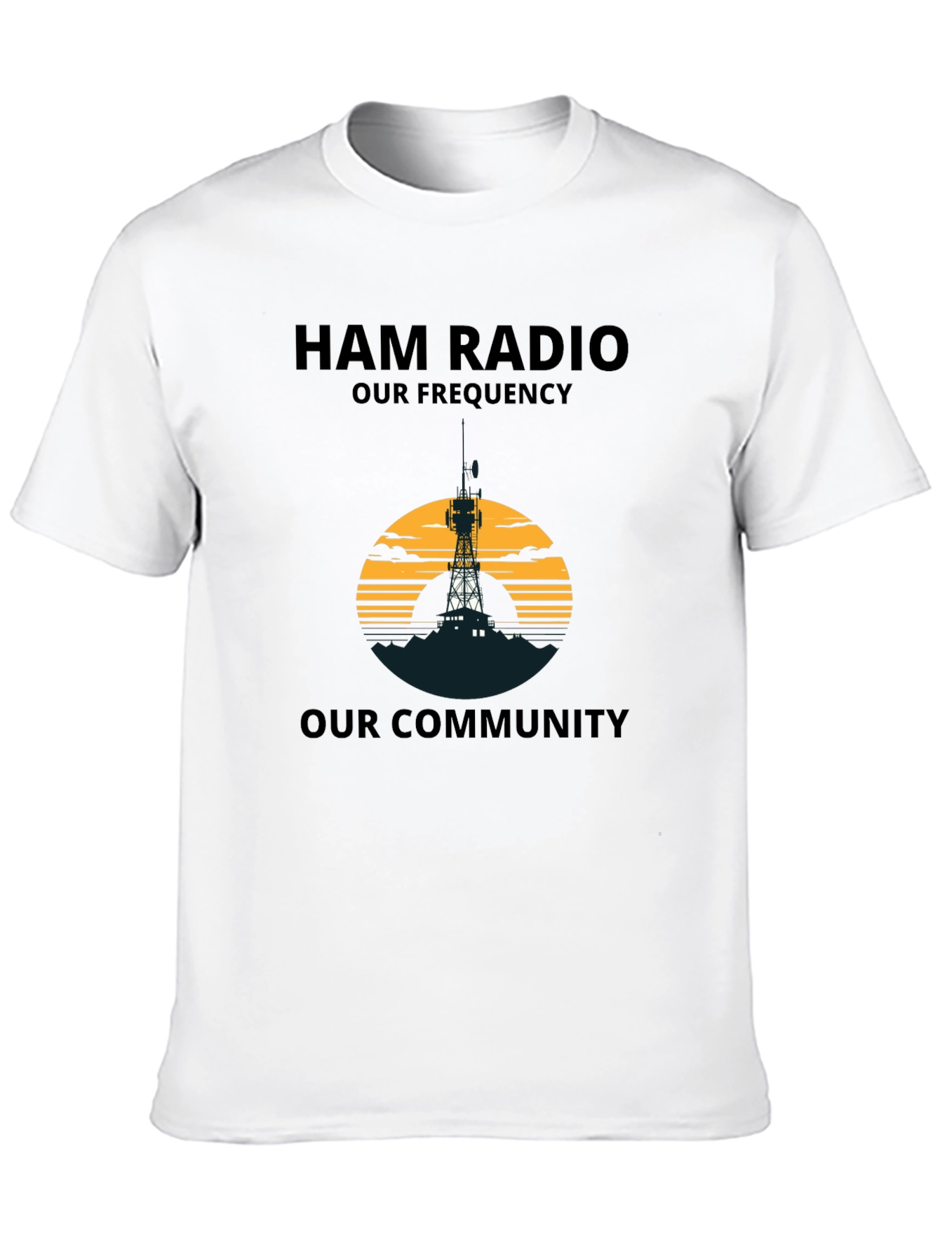Ham Radio T-Shirt: Our Frequency, Our Community Tee - 10