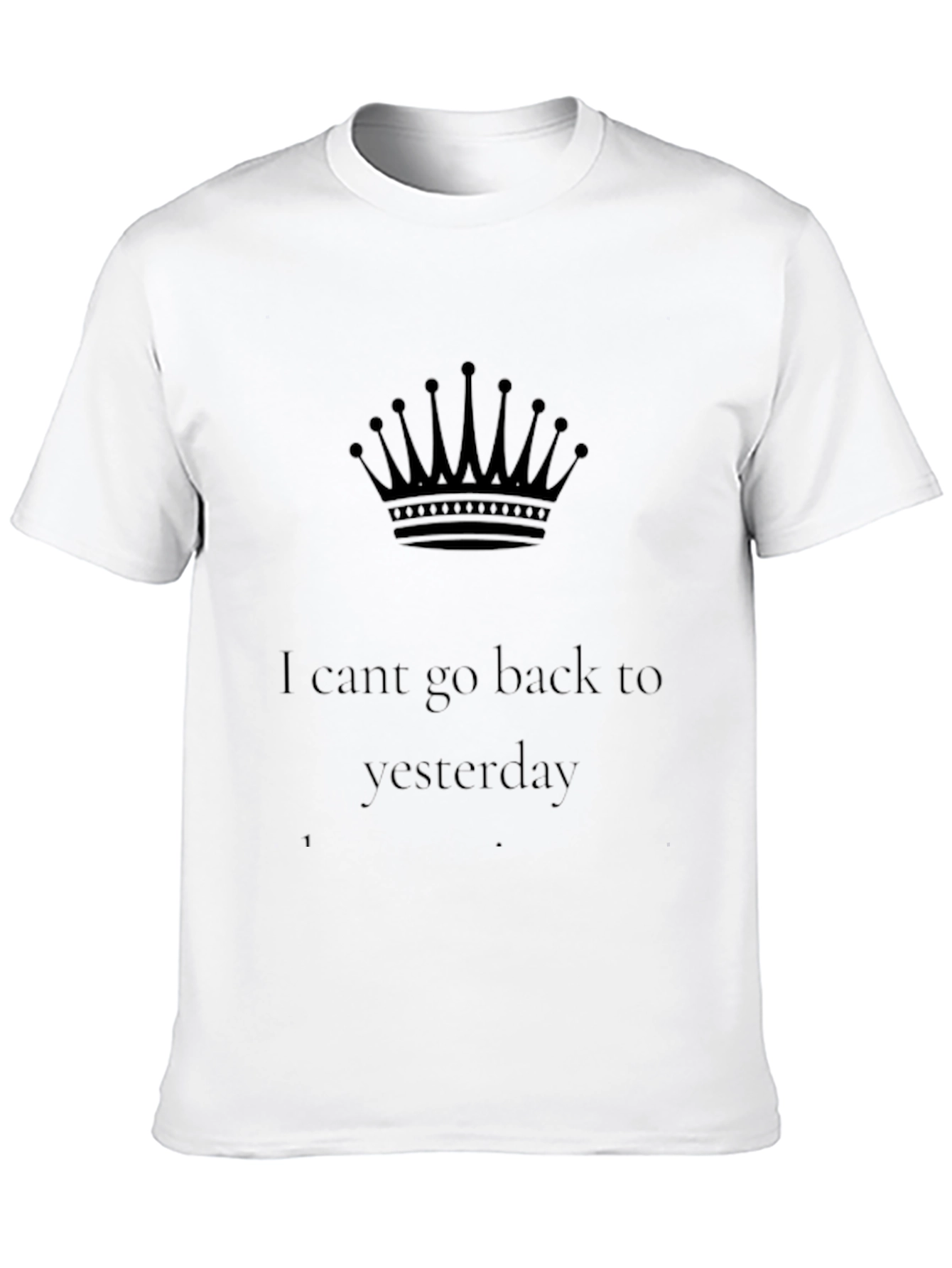 Black Crown & Yesterday Black Graphic Tee view 10