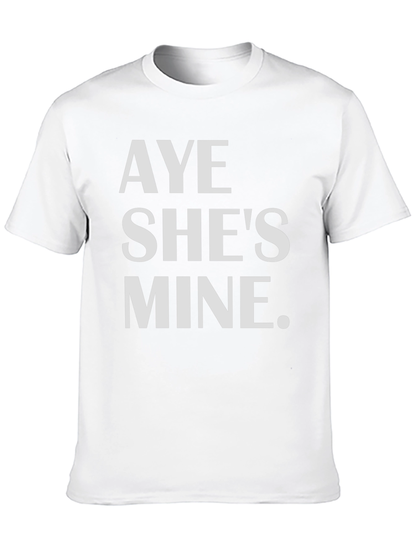Black Aye She's Mine Black Graphic Tee view 10