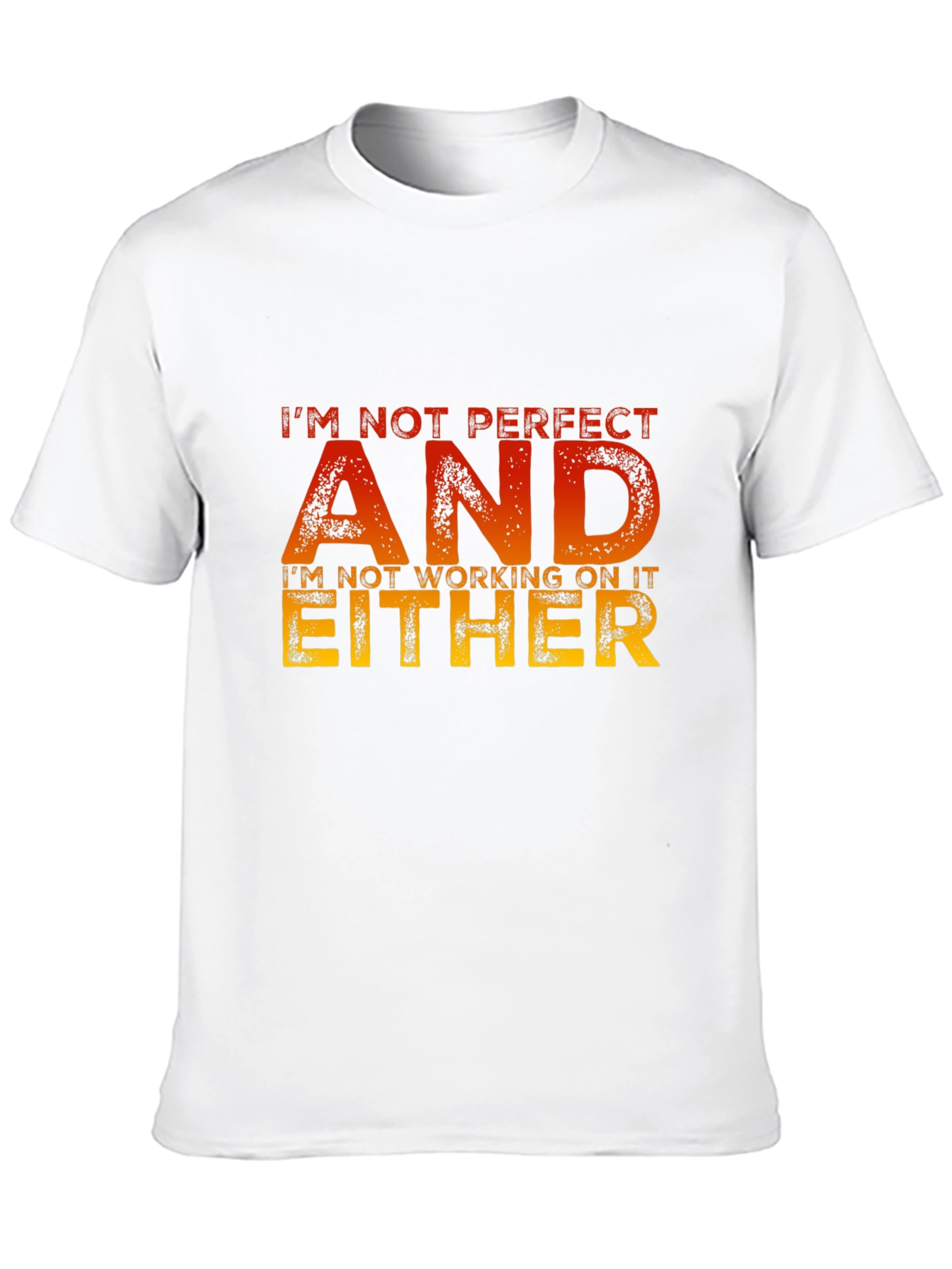 Black Funny 'I'm Not Perfect' Graphic T-Shirt view 10