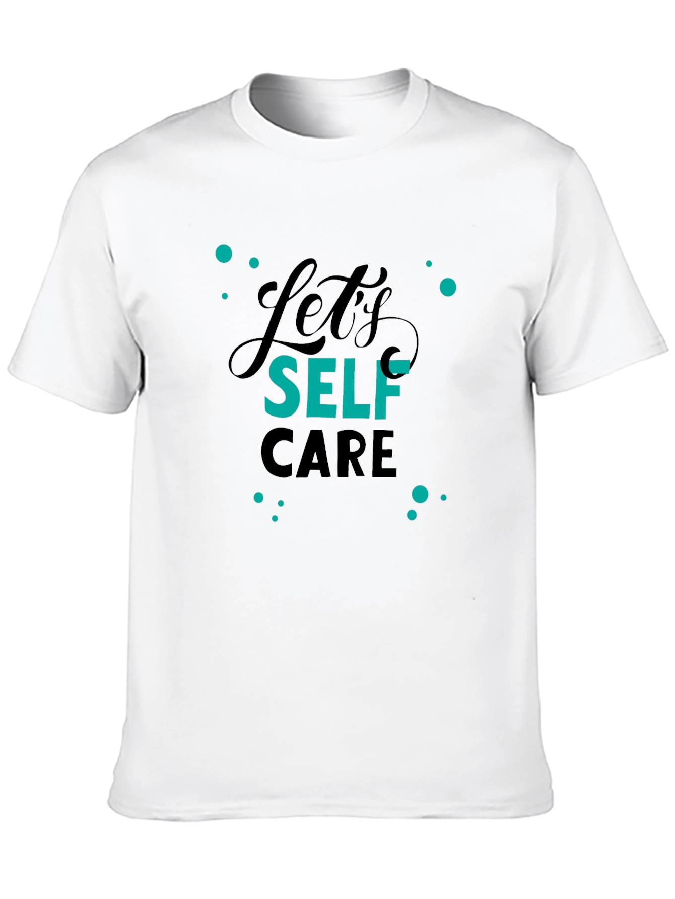 Black Self Care Black T-Shirt - Trendy Graphic Tee view 10