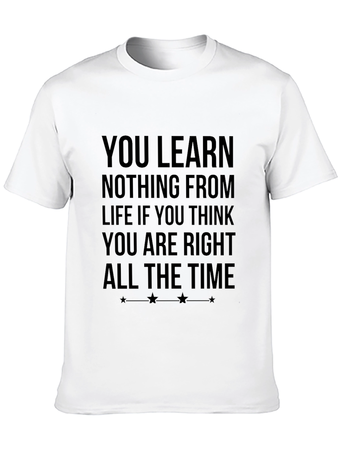 Black Inspirational Quote Black T-Shirt view 10