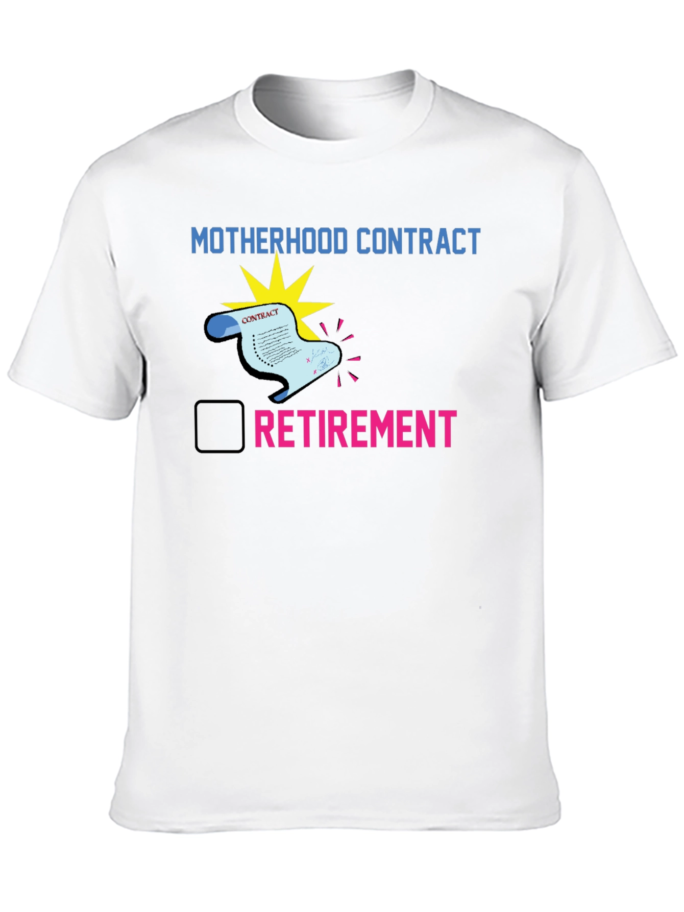 Black Motherhood Contract Retirement T-Shirt view 10