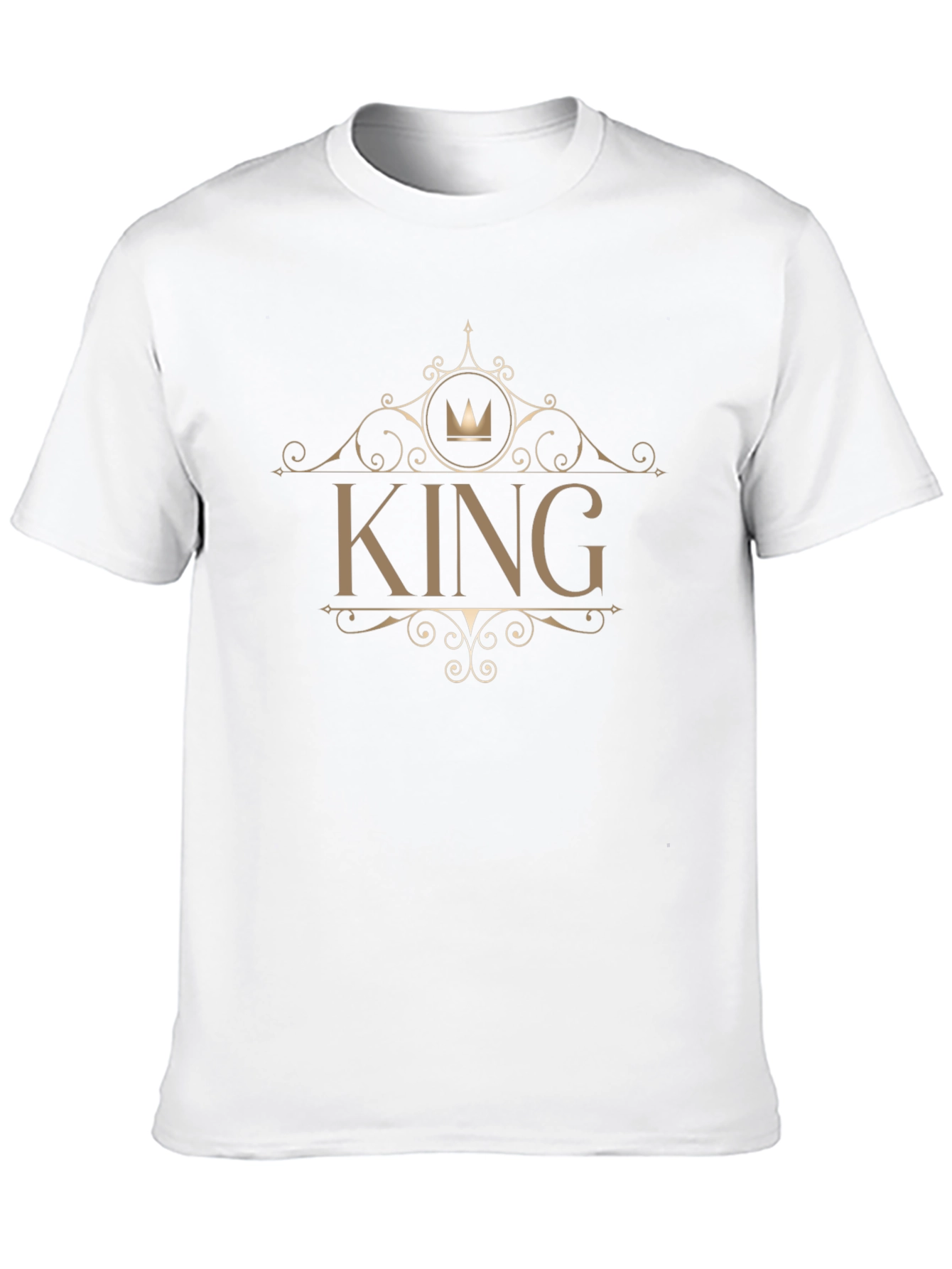 Black King Graphic Print Men's T-Shirt view 10