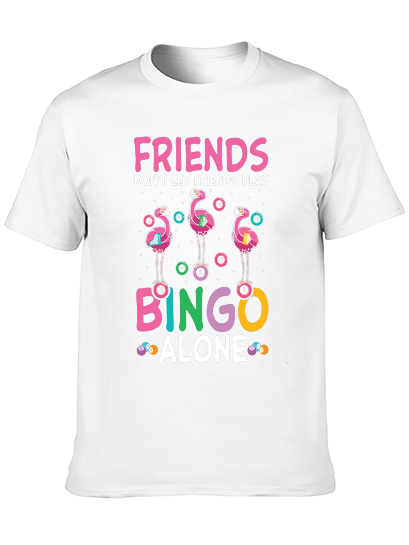 Black Friends Don't Let Friends Play Bingo Alone T-Shirt view 10