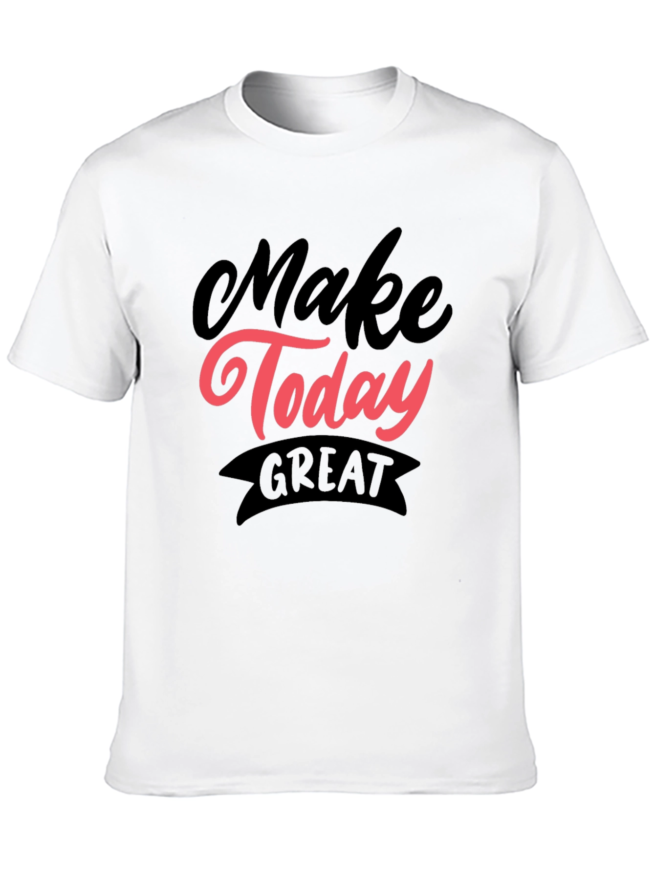 Black Make Today Great Graphic Tee - Black view 10