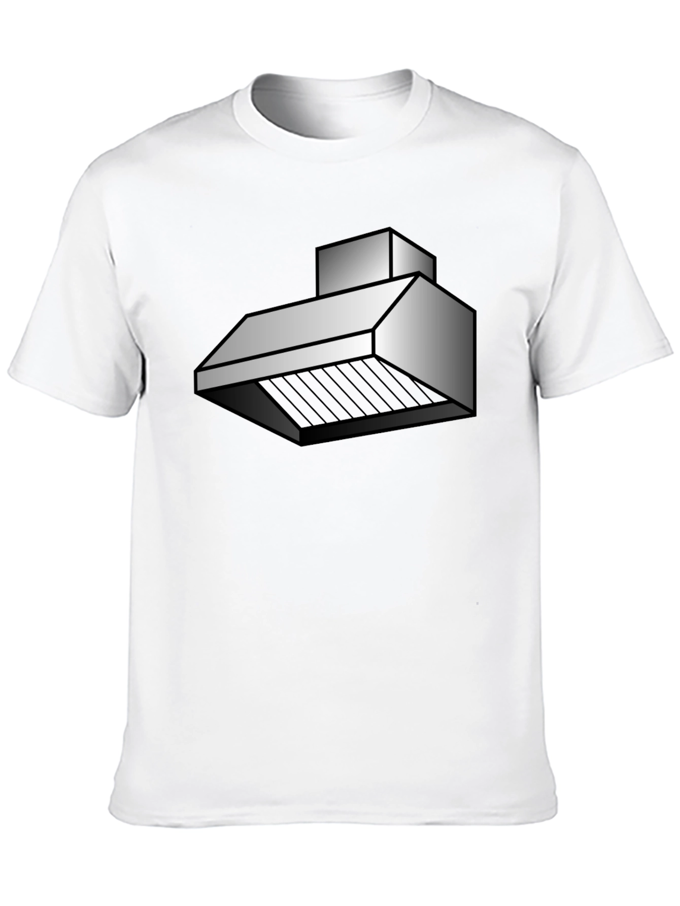 Black Abstract Kitchen Hood Graphic T-Shirt view 10