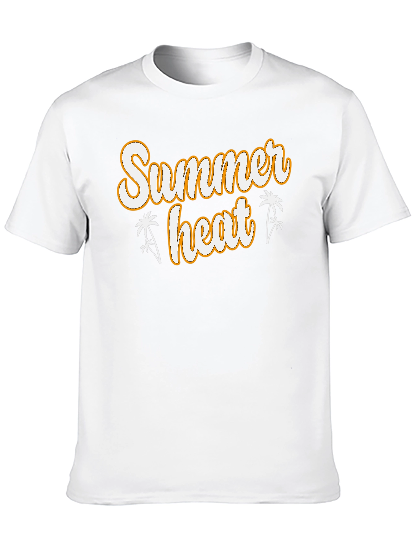 Black Summer Heat Graphic Tee - Black Cotton T-Shirt view 10