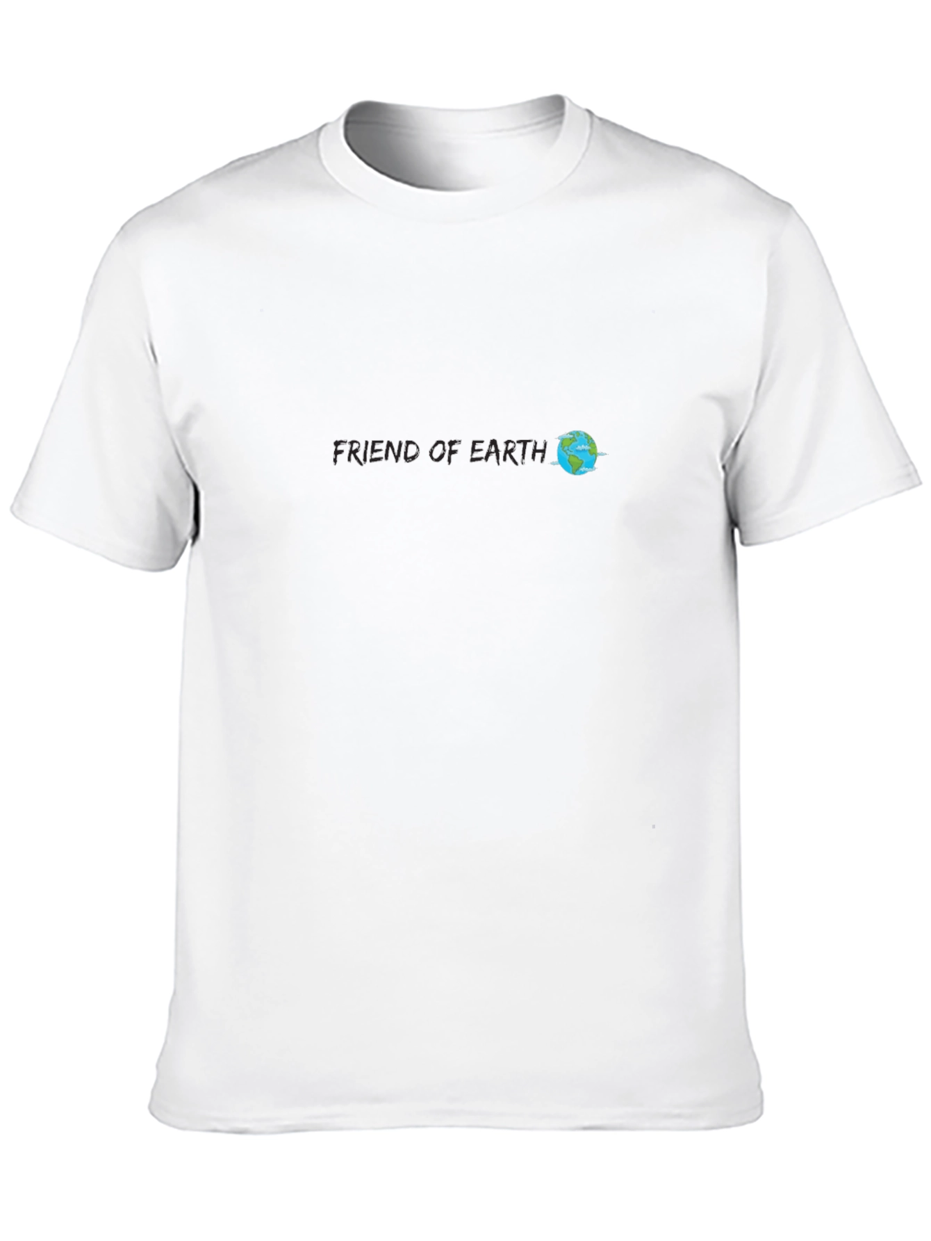 Black Friend of Earth Graphic T-Shirt - Unisex Black Tee view 10