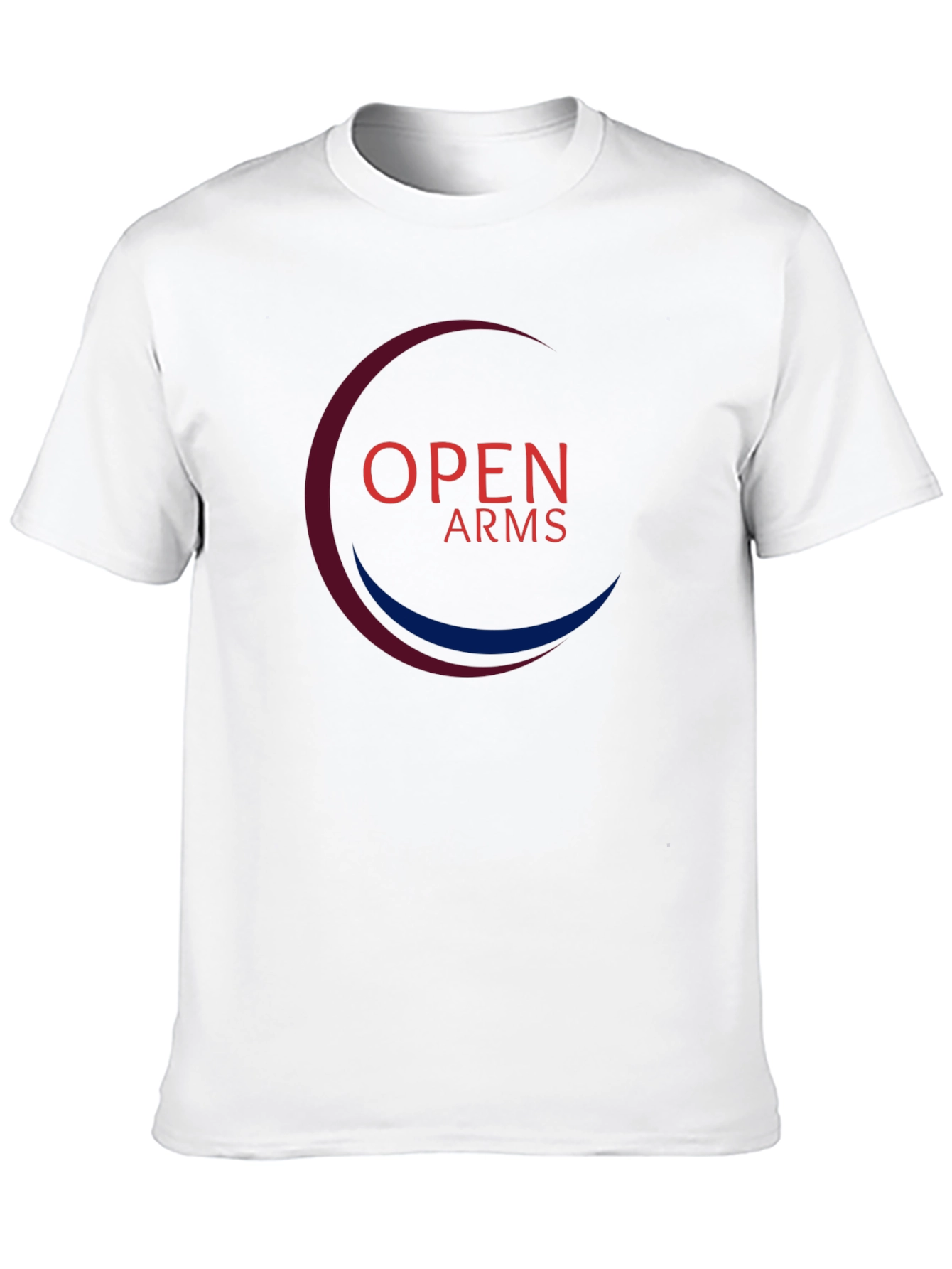 Black Open Arms Graphic Tee - Soft Cotton Blend view 10