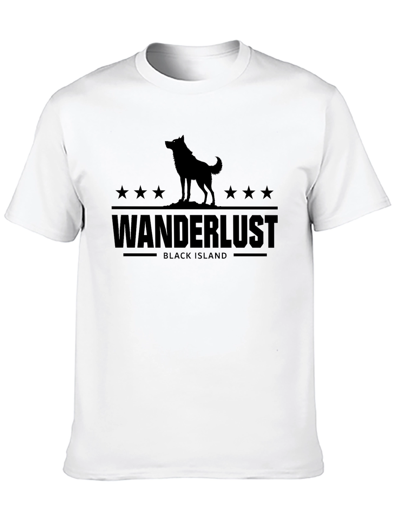 Black Wanderlust Black Island Graphic Tee - Unisex view 10