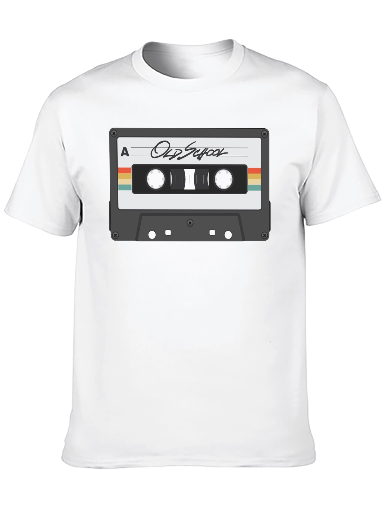 Black Retro Cassette Tape Graphic T-Shirt - Old School Cool view 10