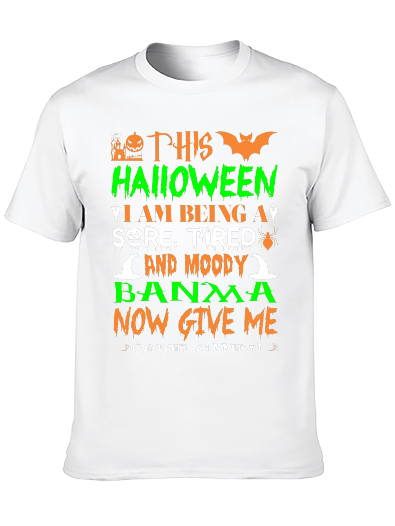 Black Halloween Sore Tired Moody Shirt view 10