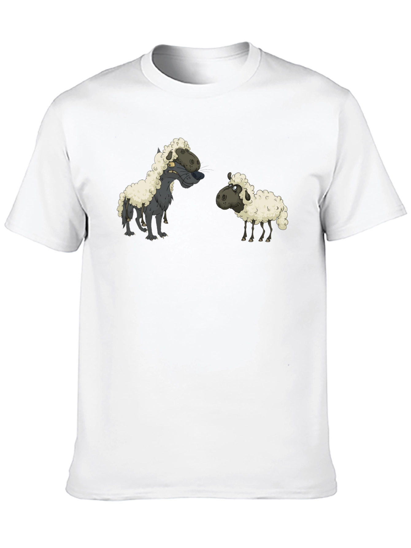 Black Wolf in Sheep's Clothing Black T-Shirt view 10