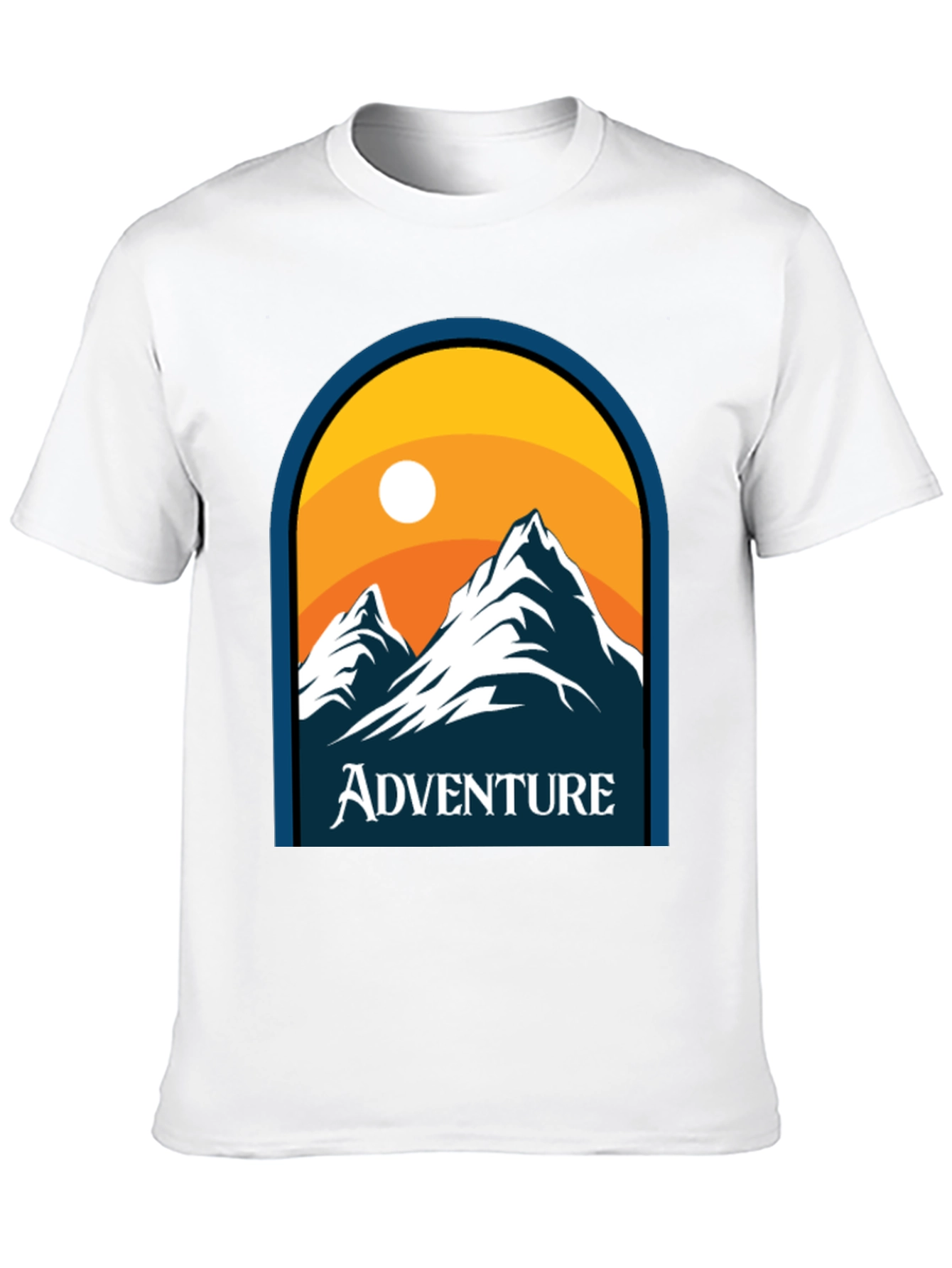 Black Adventure Mountain Graphic Tee view 10