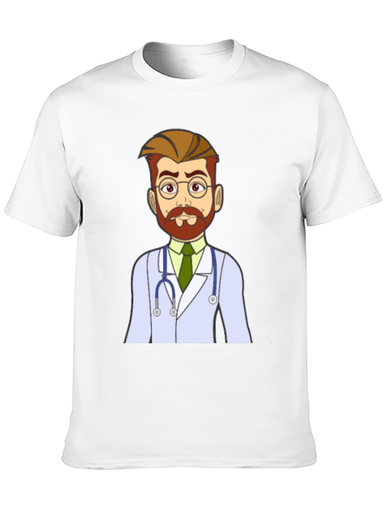 Black Cartoon Doctor Graphic T-Shirt - Medical Humor Tee view 10