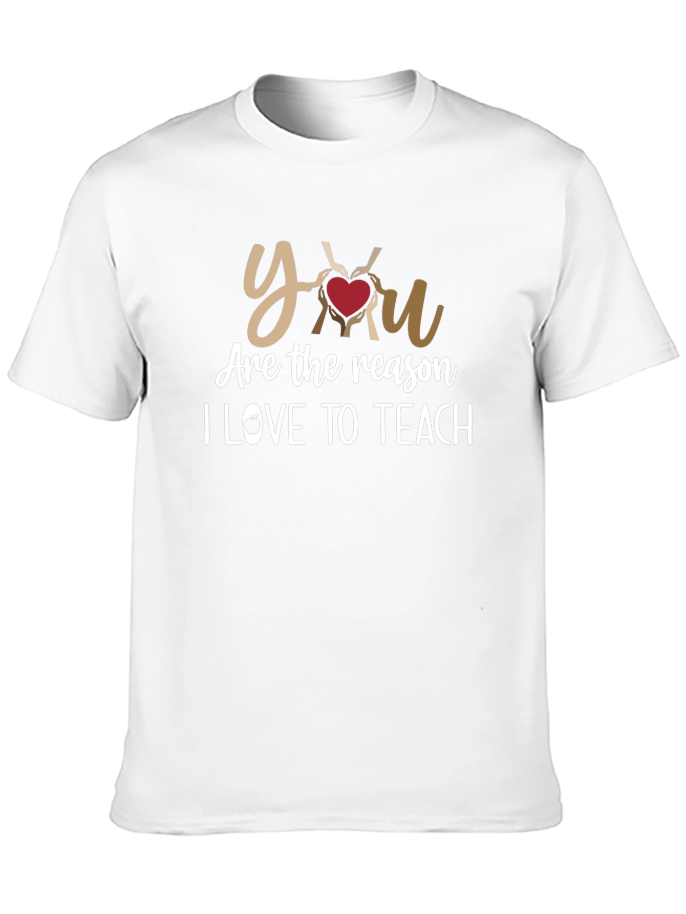 Black You Are The Reason I Love To Teach T-Shirt view 10