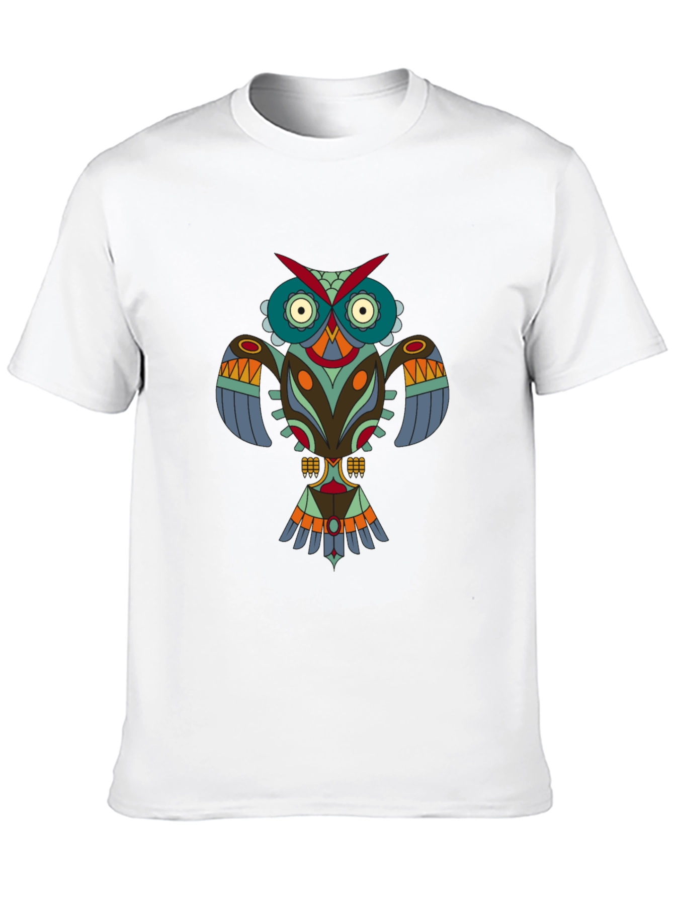 Black Tribal Owl Graphic Tee - Modern Menswear view 10